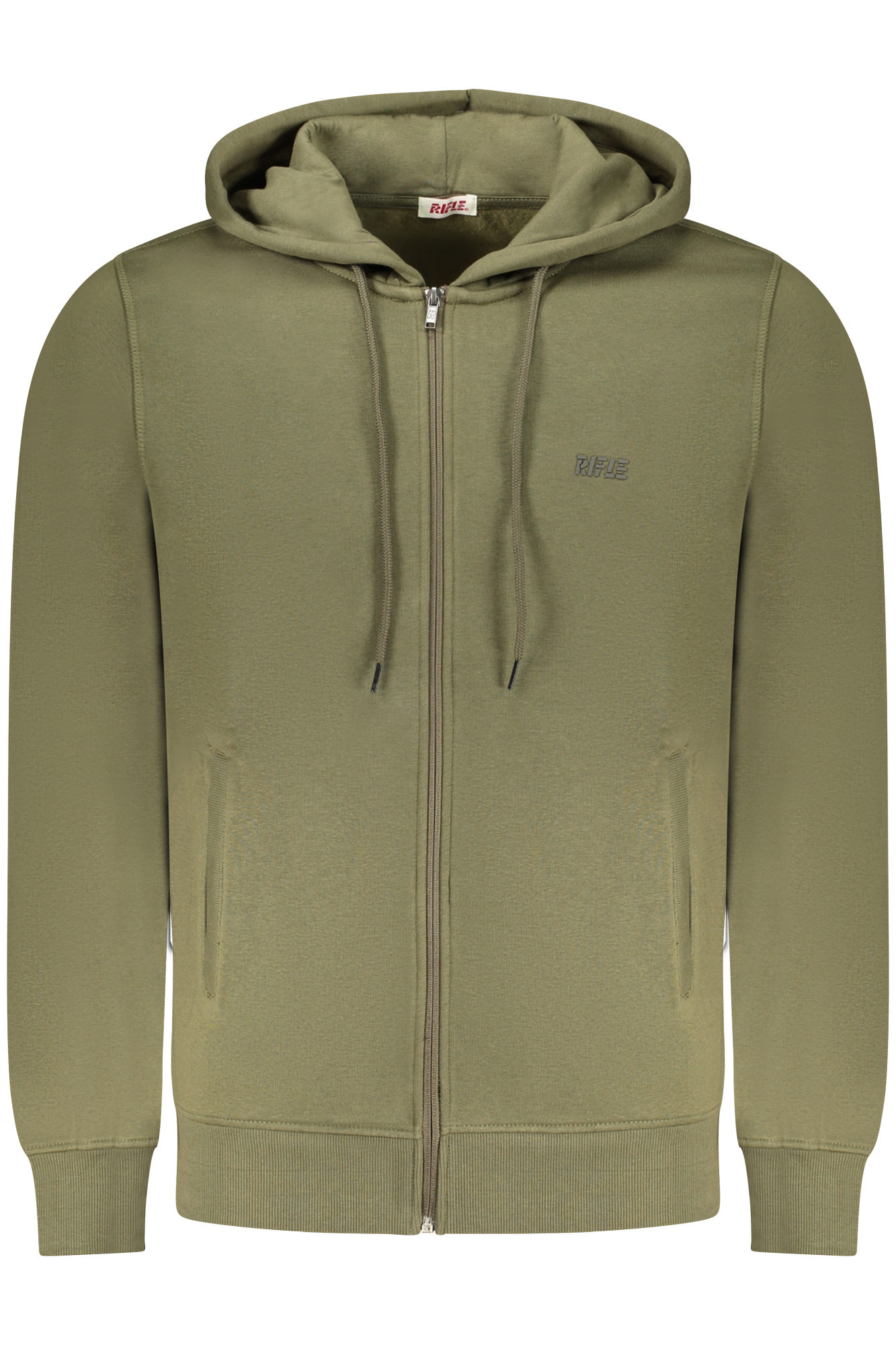 RIFLE FELPA CON ZIP UOMO - Verde