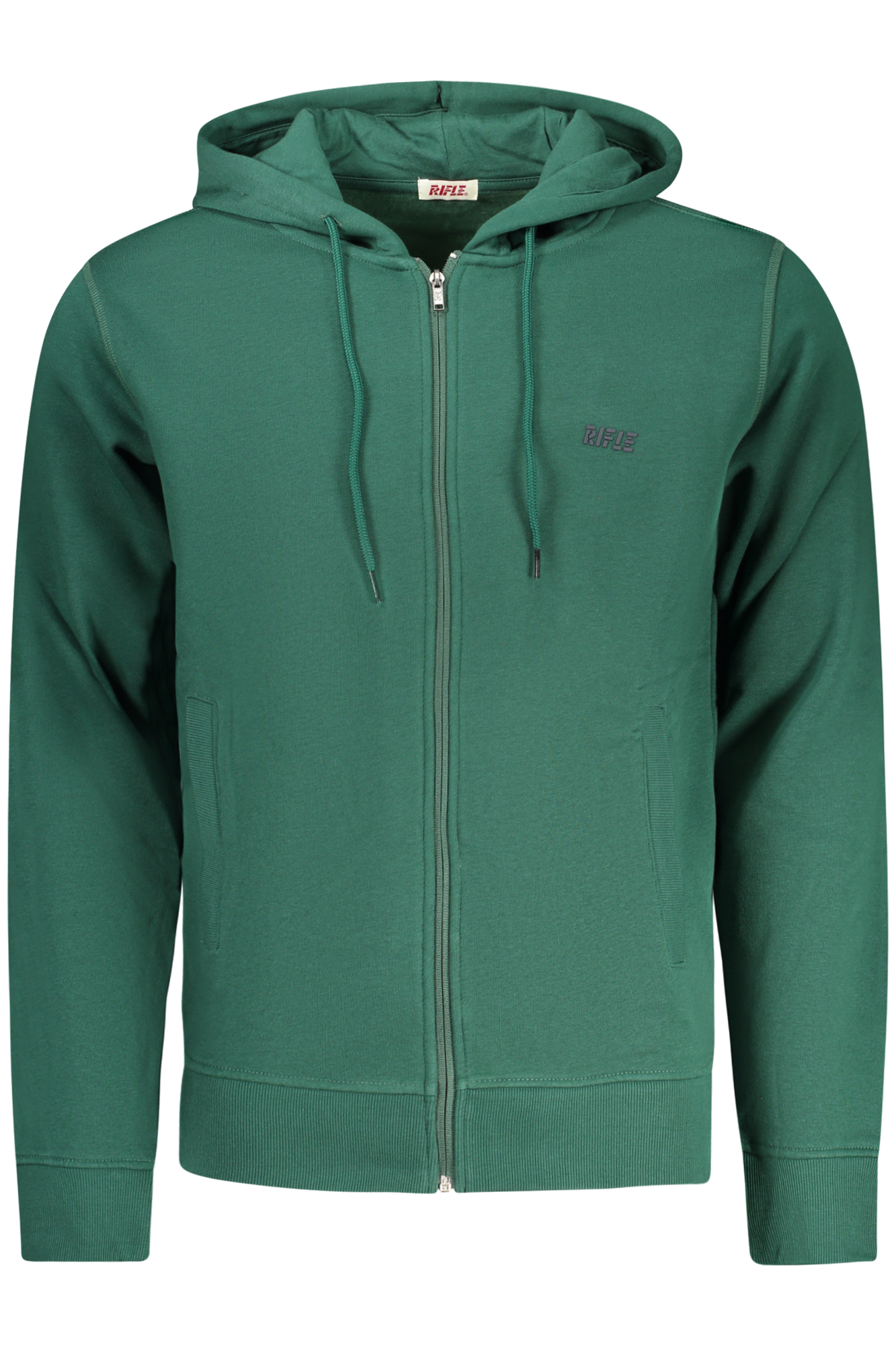 RIFLE FELPA CON ZIP UOMO - Verde