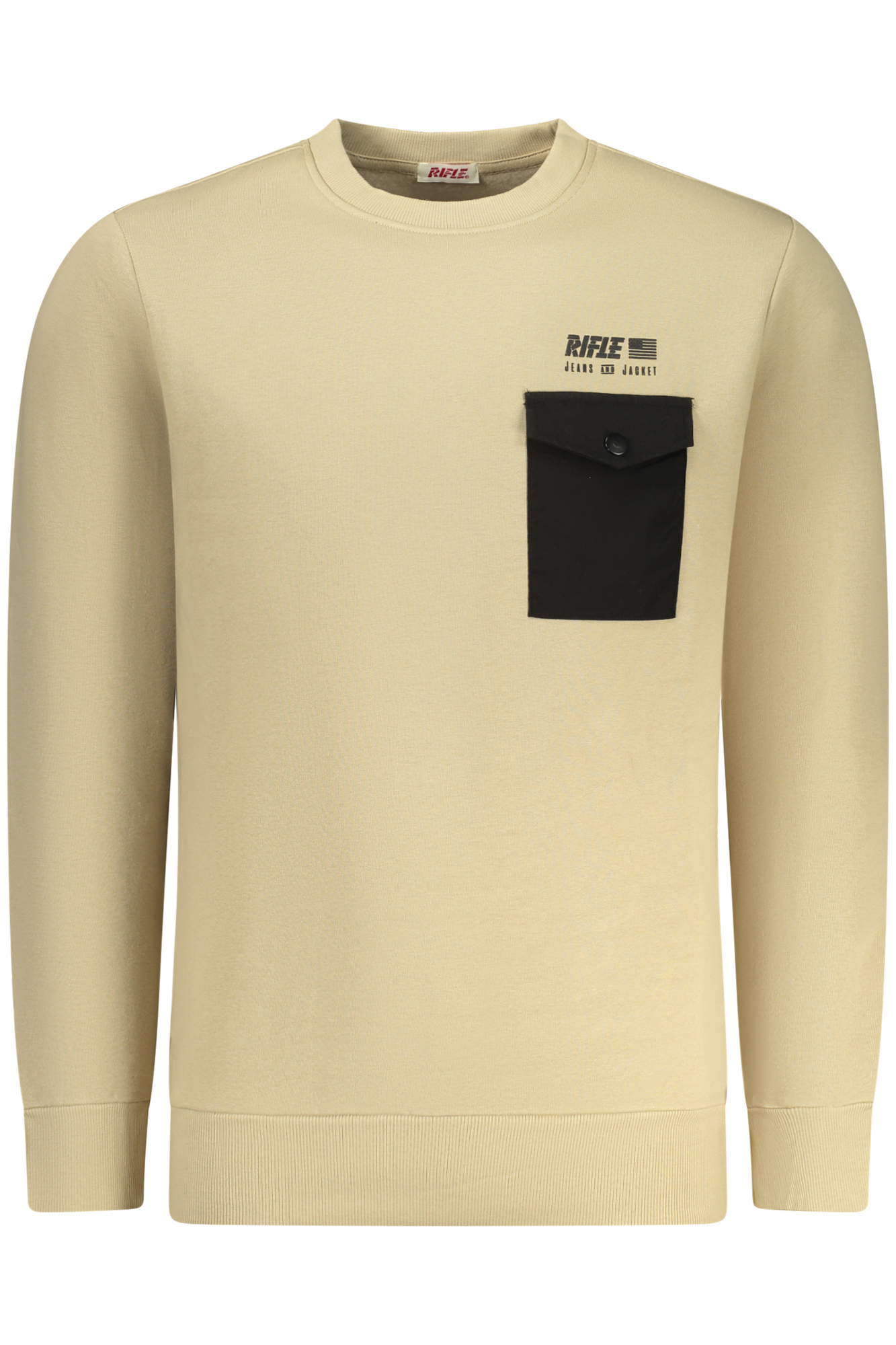 RIFLE FELPA SENZA ZIP UOMO - Beige