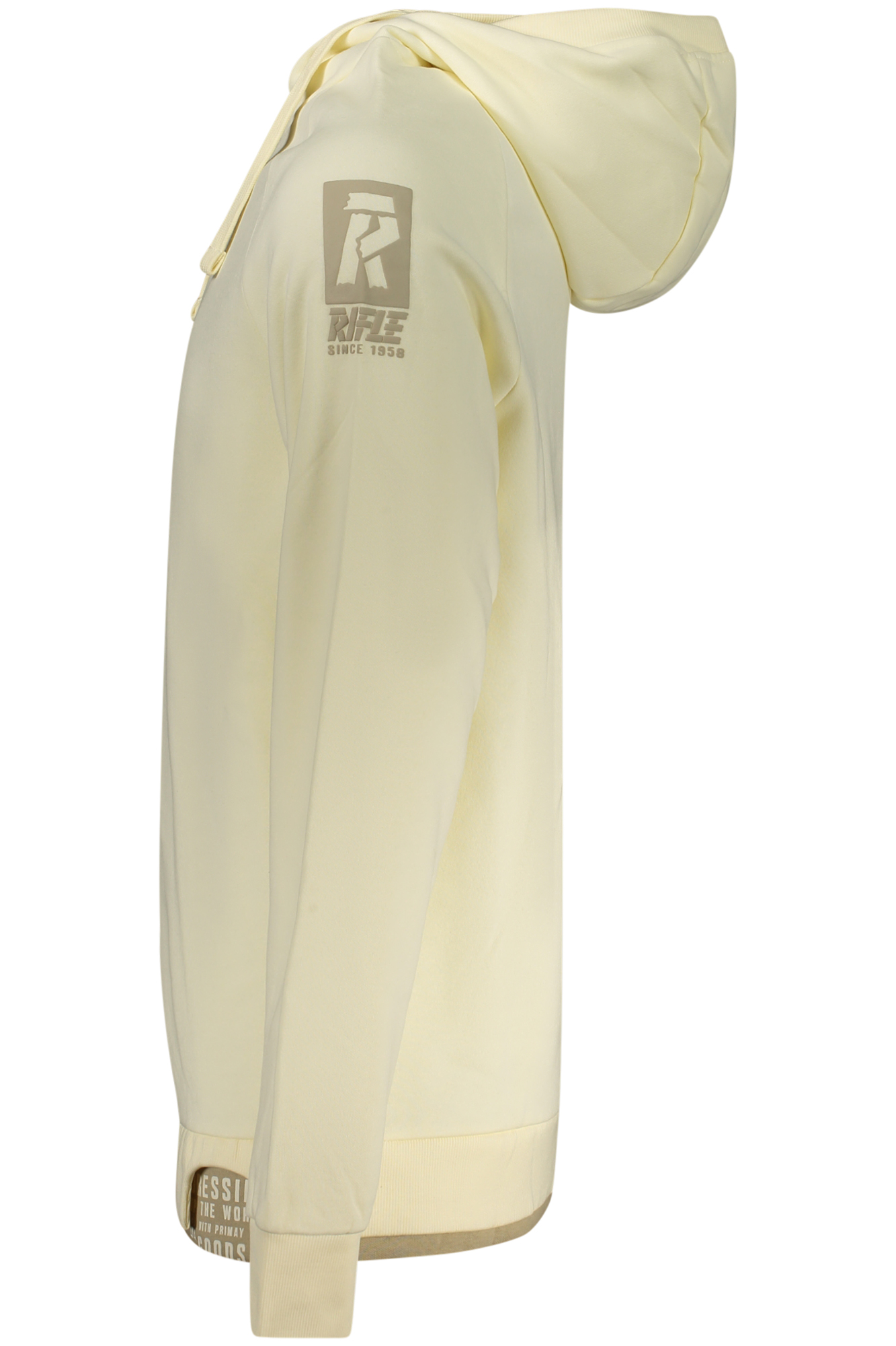 RIFLE FELPA SENZA ZIP UOMO - Bianco - immagine 3