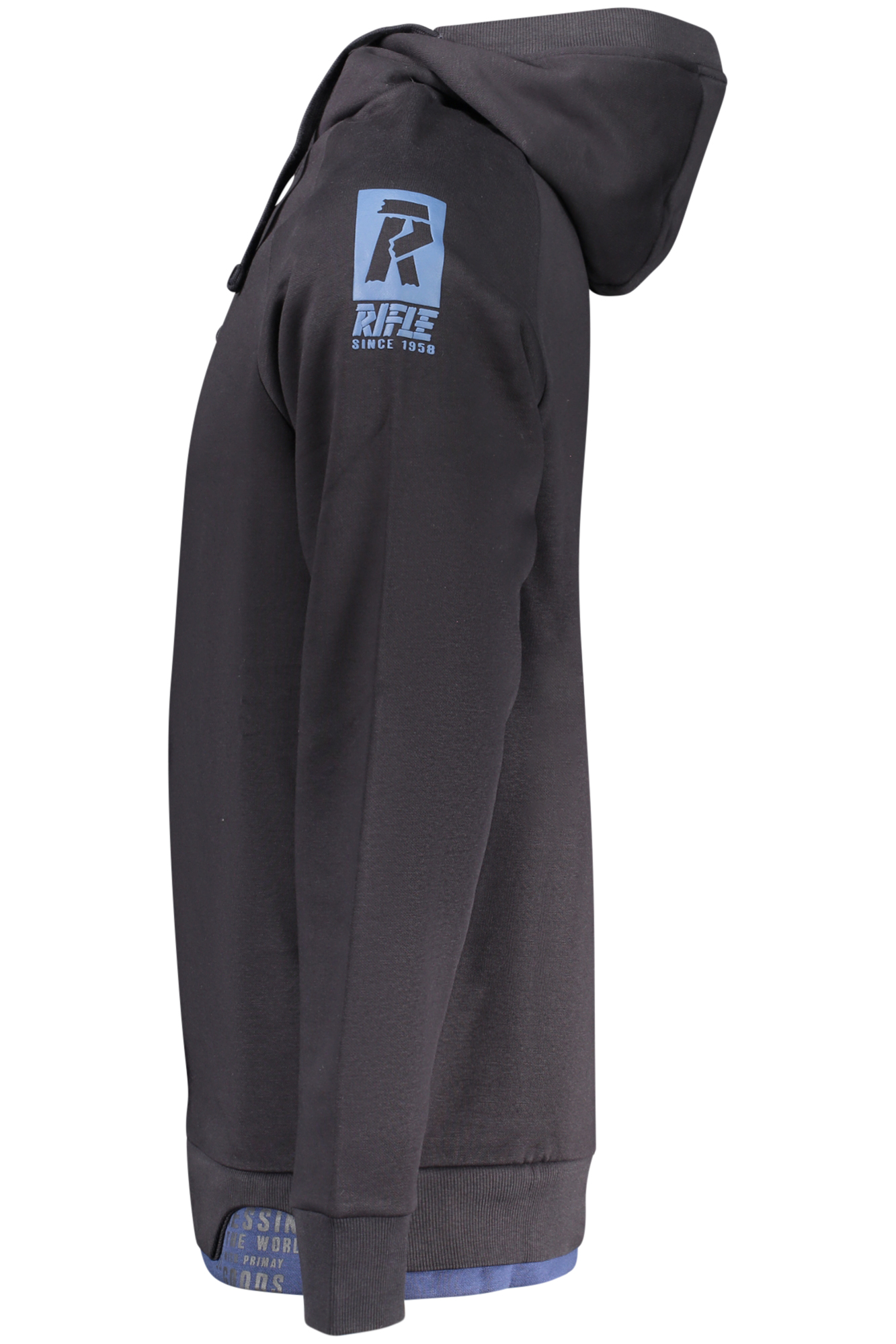 RIFLE FELPA SENZA ZIP UOMO - Blu - immagine 3