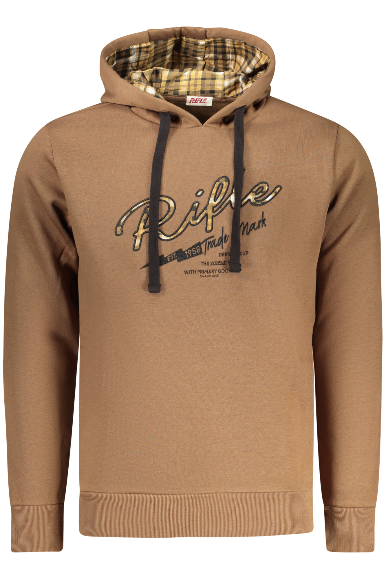 RIFLE FELPA SENZA ZIP UOMO - Marrone