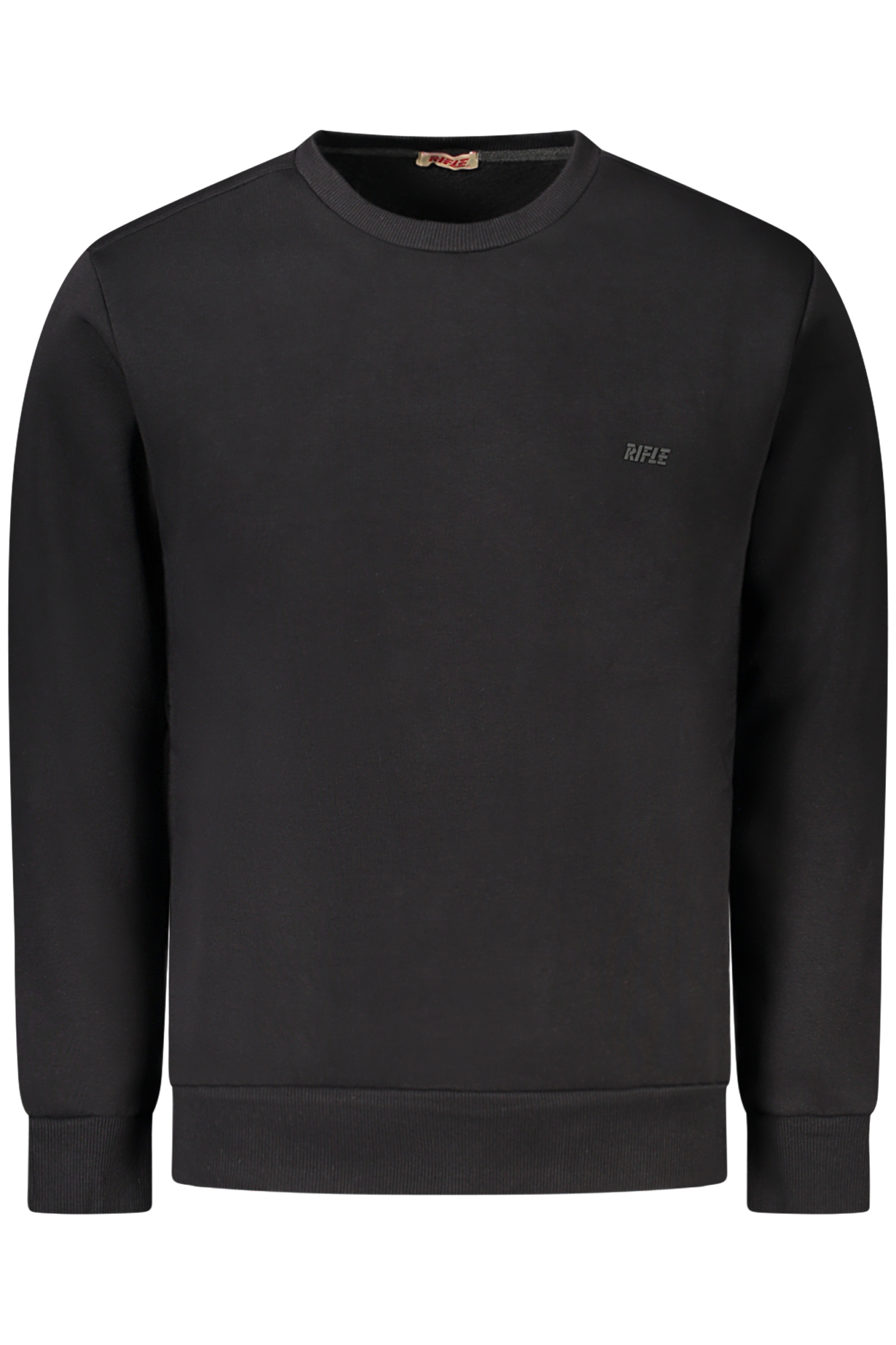 RIFLE FELPA SENZA ZIP UOMO - Nero