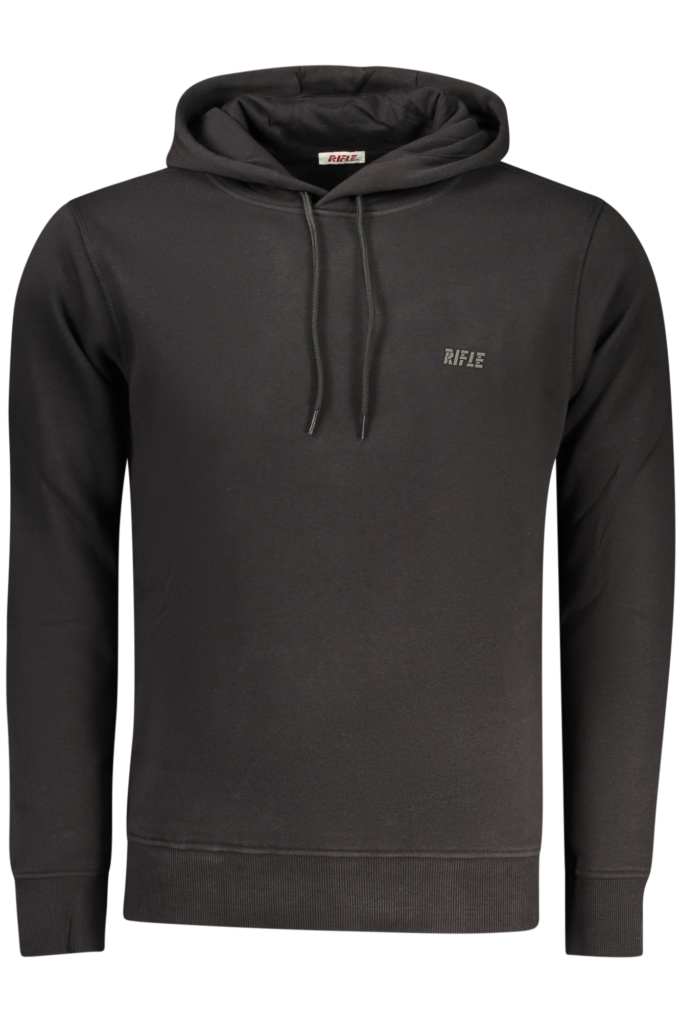 RIFLE FELPA SENZA ZIP UOMO - Nero