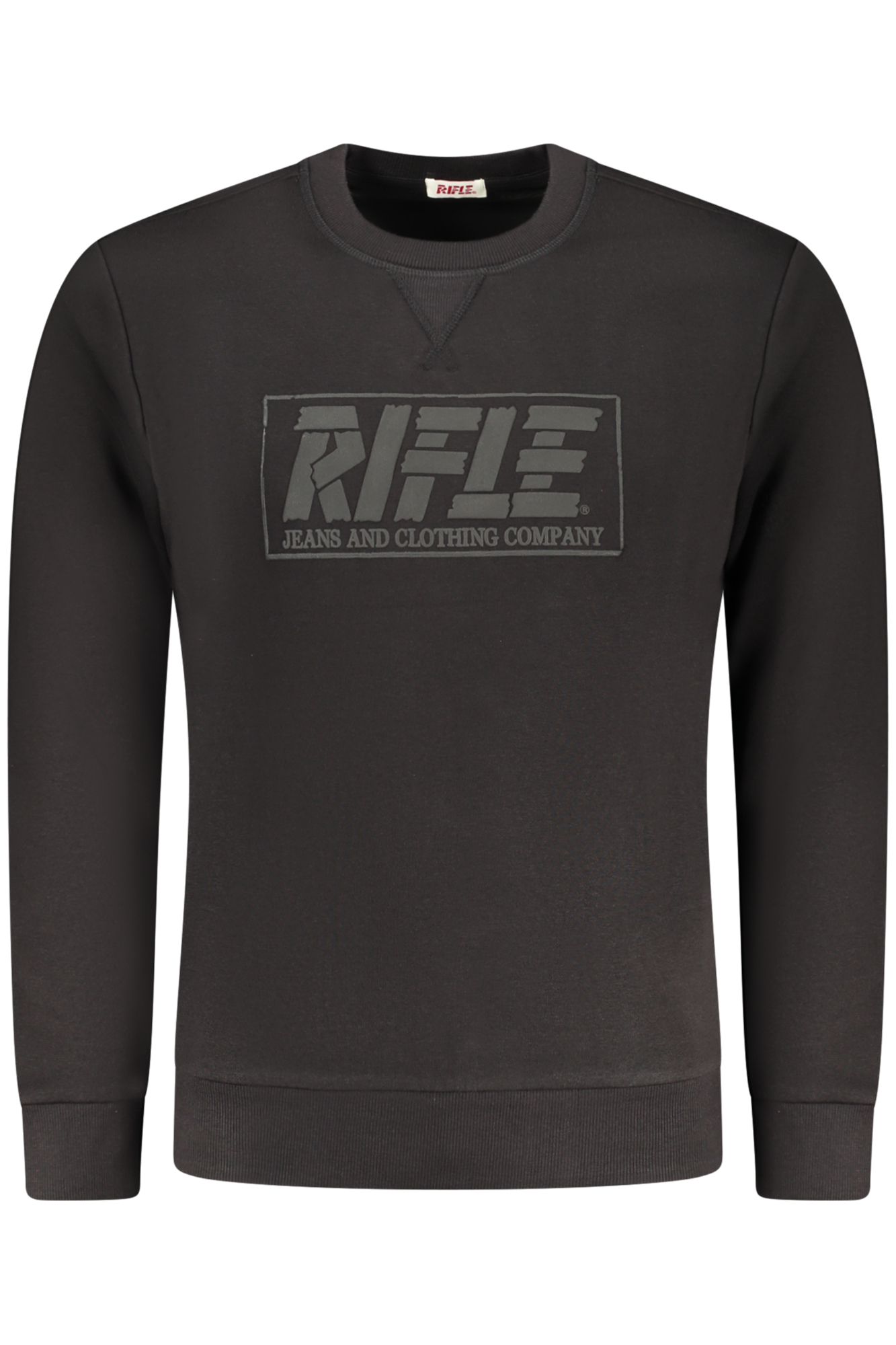 RIFLE FELPA SENZA ZIP UOMO - Nero
