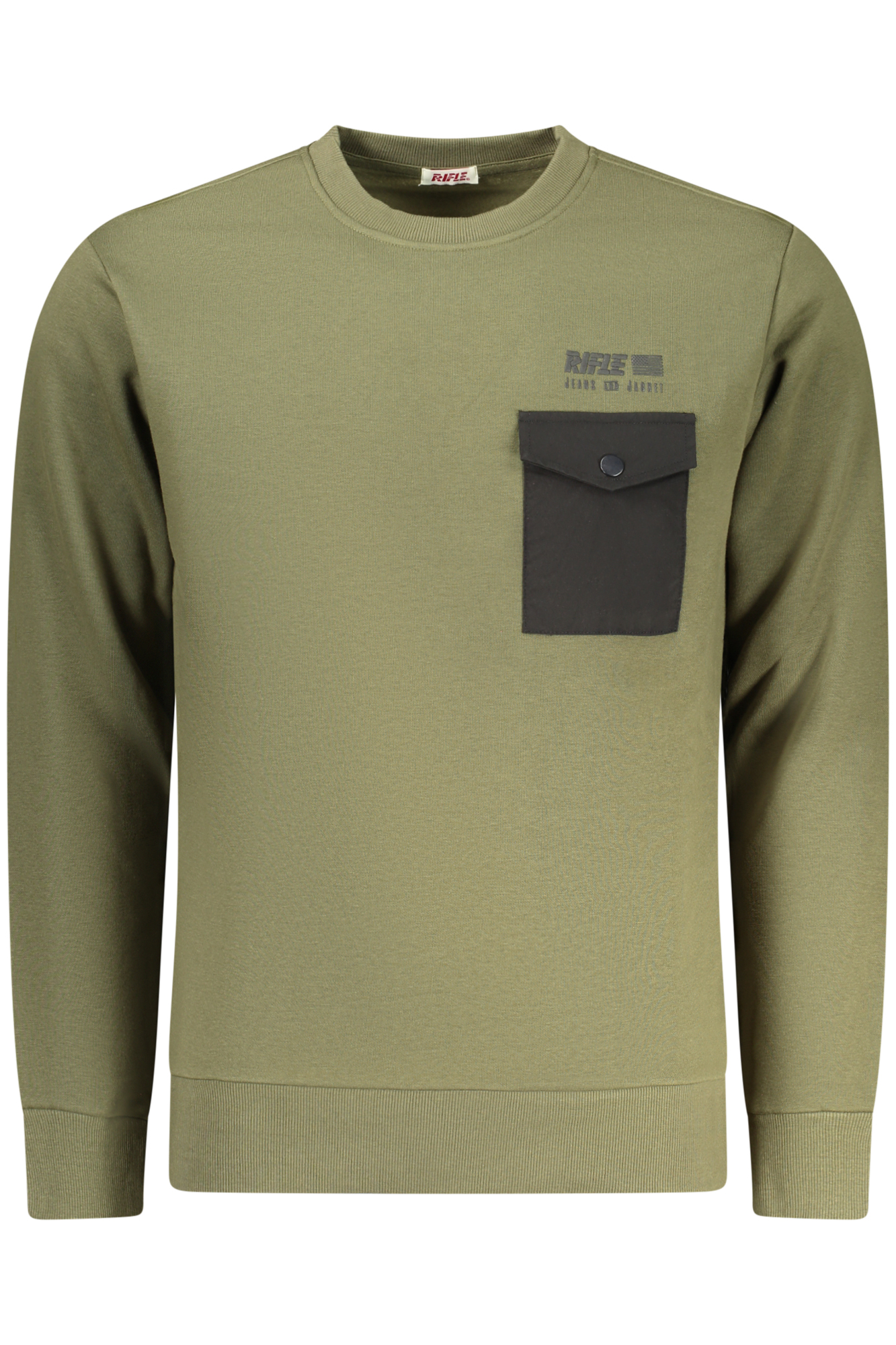 RIFLE FELPA SENZA ZIP UOMO - Verde
