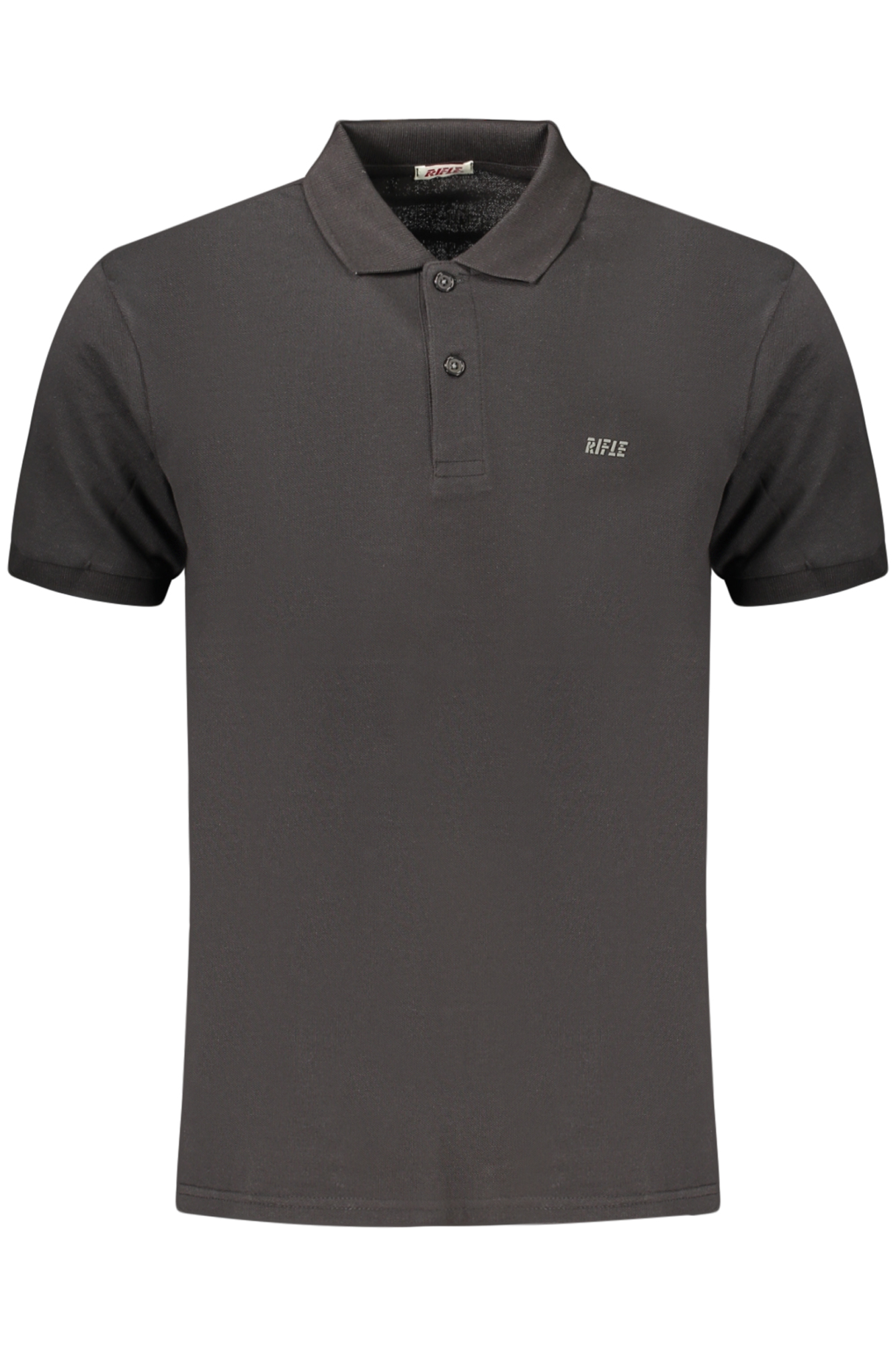 RIFLE POLO MANICHE CORTE UOMO - Nero