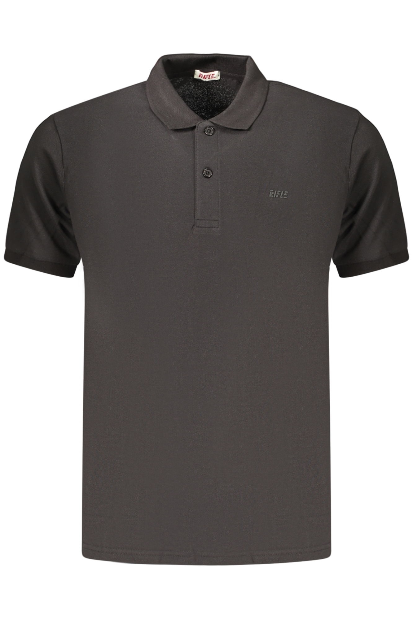 RIFLE POLO MANICHE CORTE UOMO - Nero