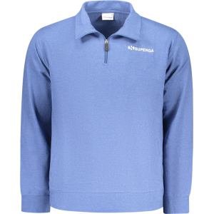 SUPERGA FELPA SENZA ZIP UOMO - Azzurro