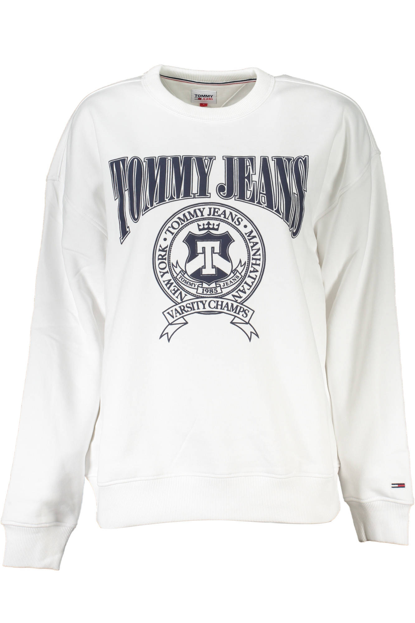 TOMMY HILFIGER FELPA SENZA ZIP DONNA - Bianco