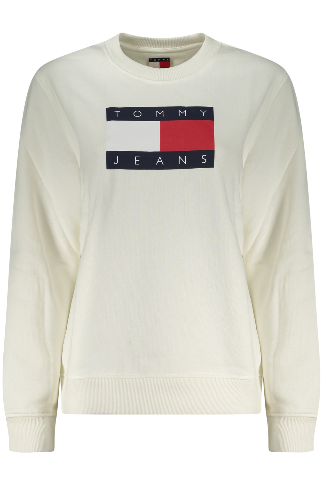 TOMMY HILFIGER FELPA SENZA ZIP DONNA - Bianco
