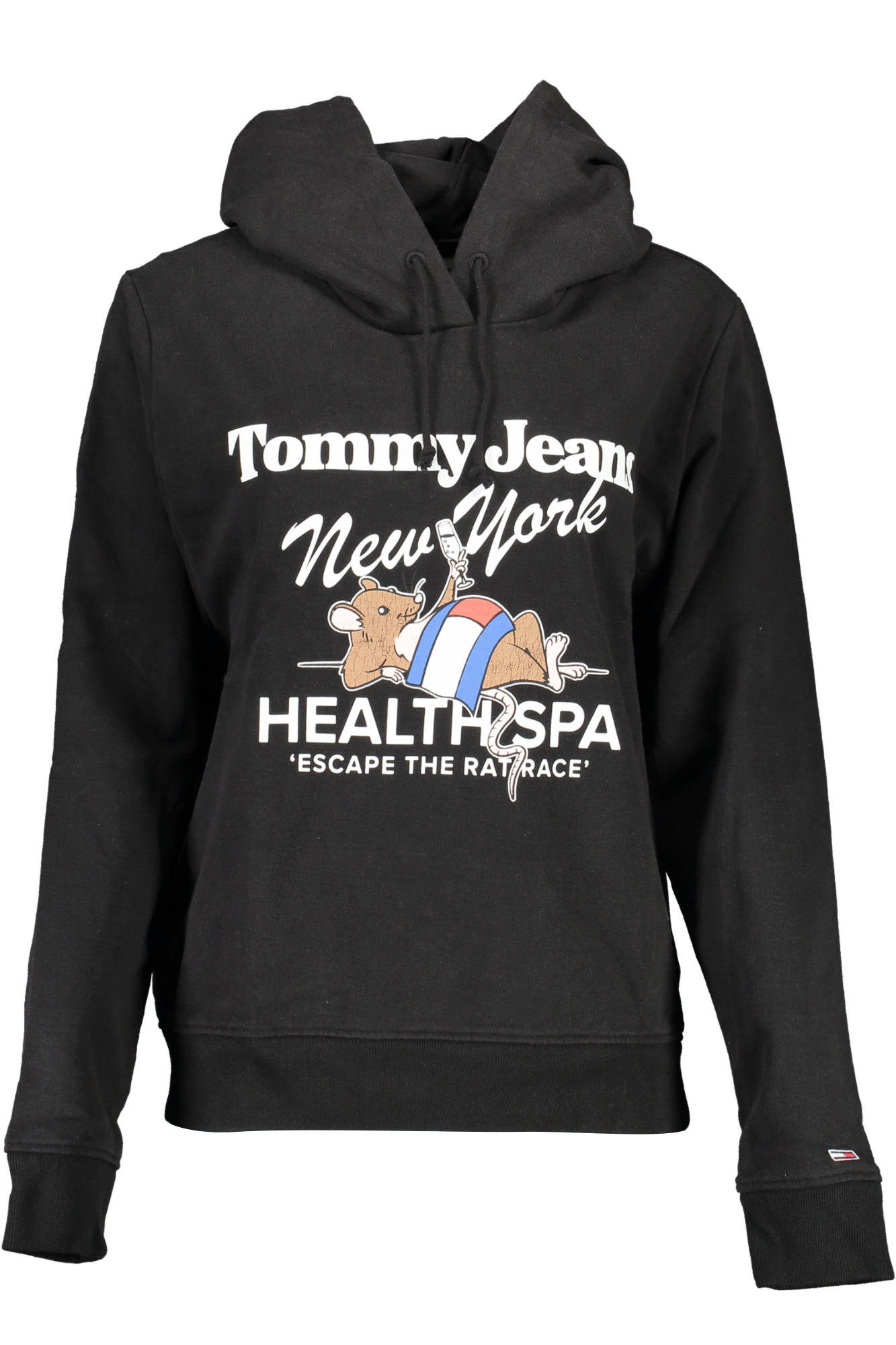 TOMMY HILFIGER FELPA SENZA ZIP DONNA - Nero