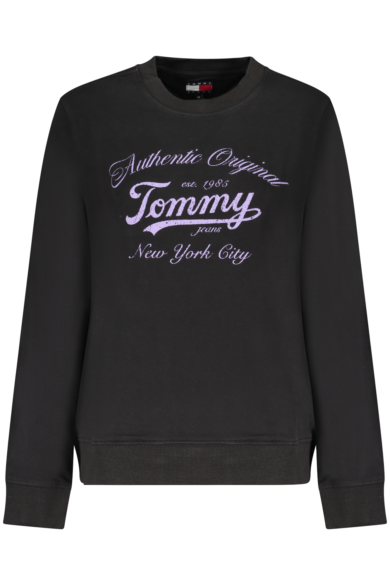 TOMMY HILFIGER FELPA SENZA ZIP DONNA - Nero