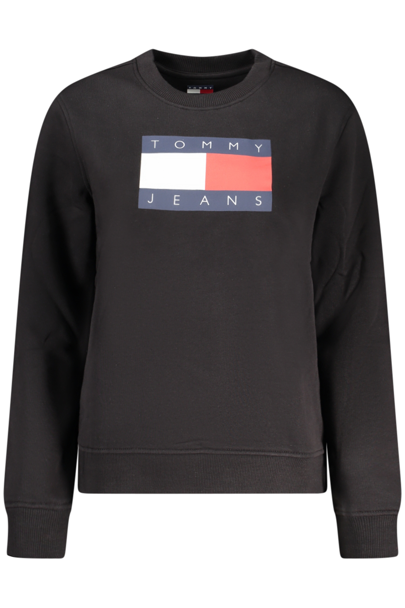TOMMY HILFIGER FELPA SENZA ZIP DONNA - Nero