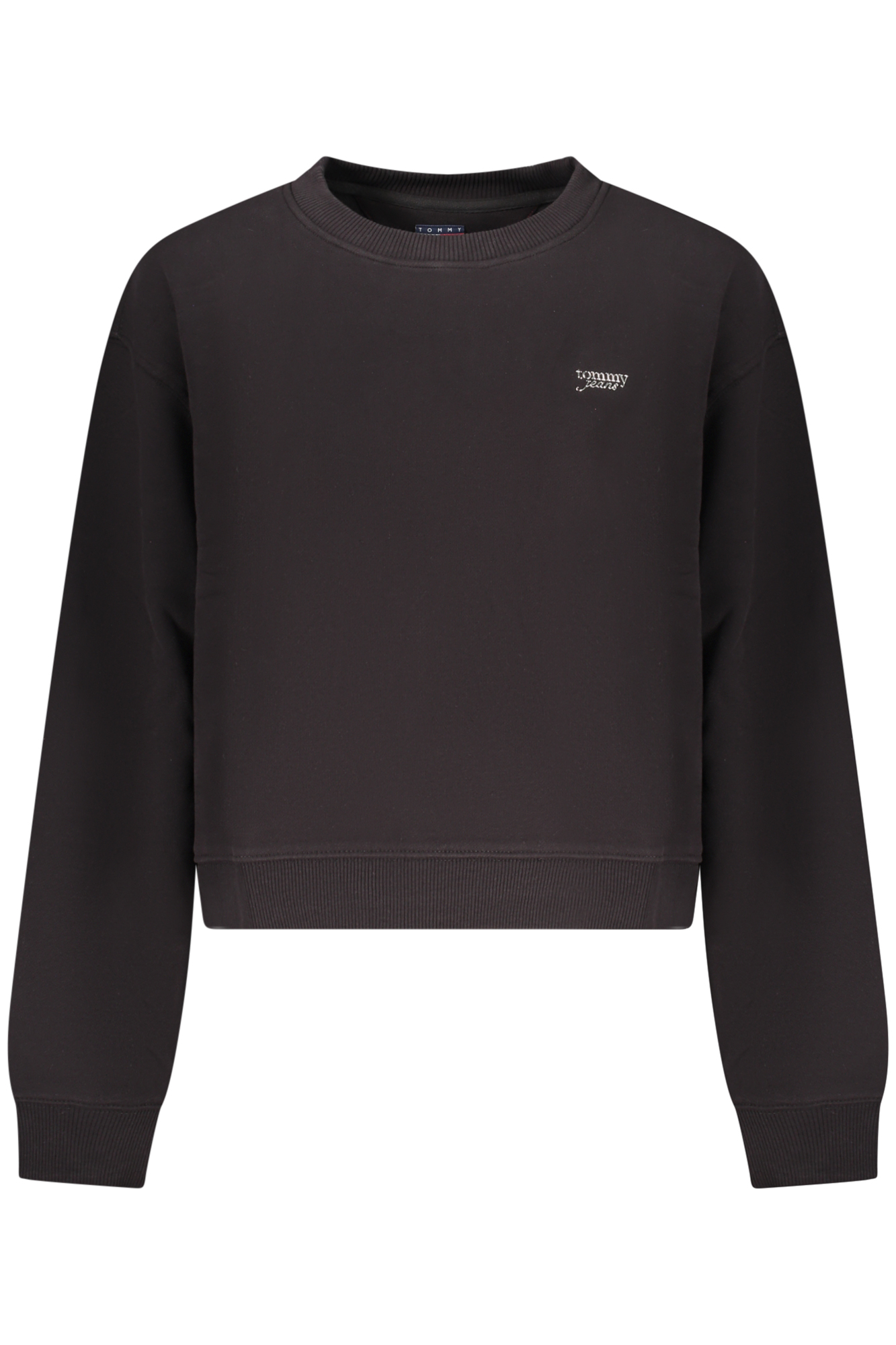 TOMMY HILFIGER FELPA SENZA ZIP DONNA - Nero