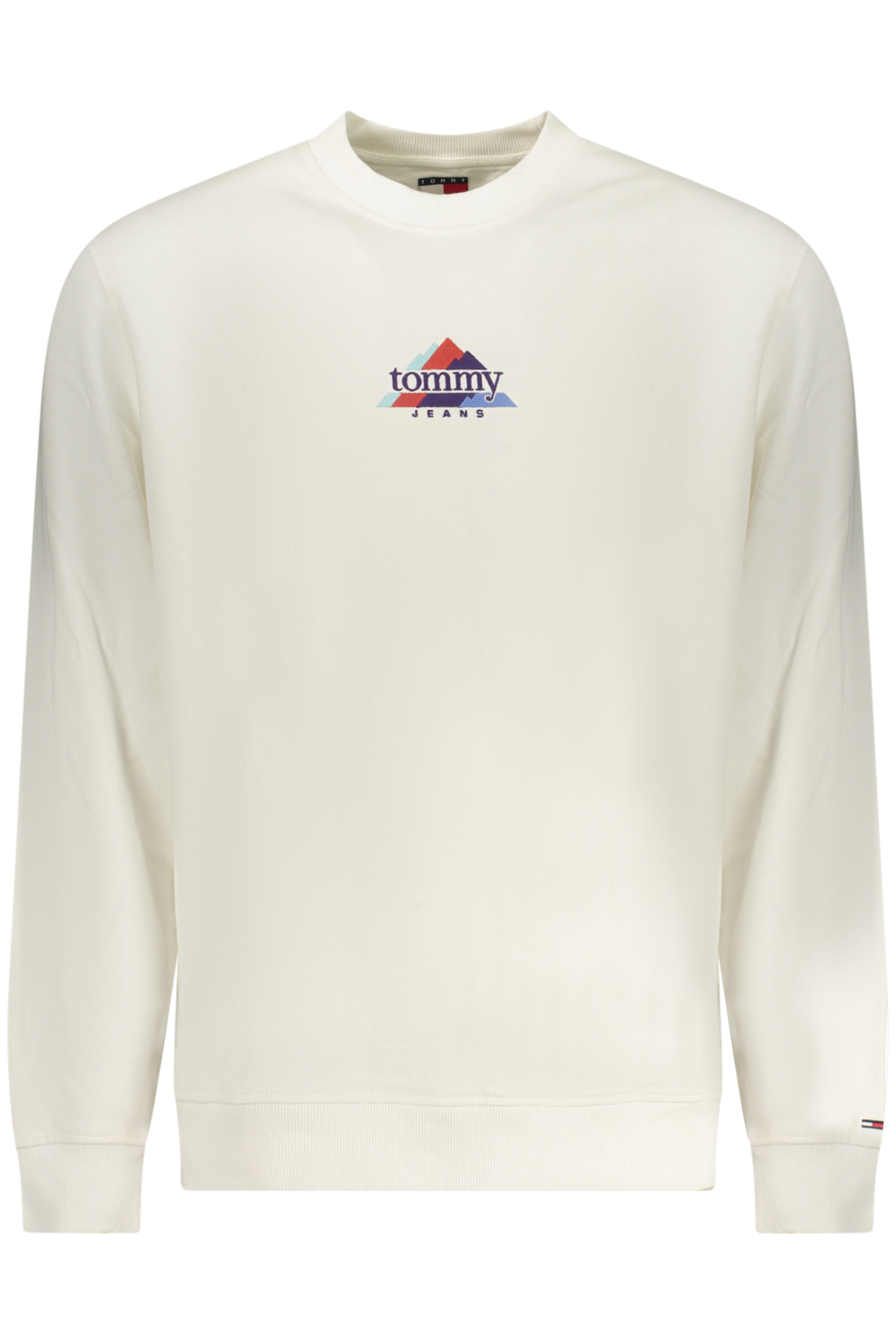 TOMMY HILFIGER FELPA SENZA ZIP UOMO - Bianco