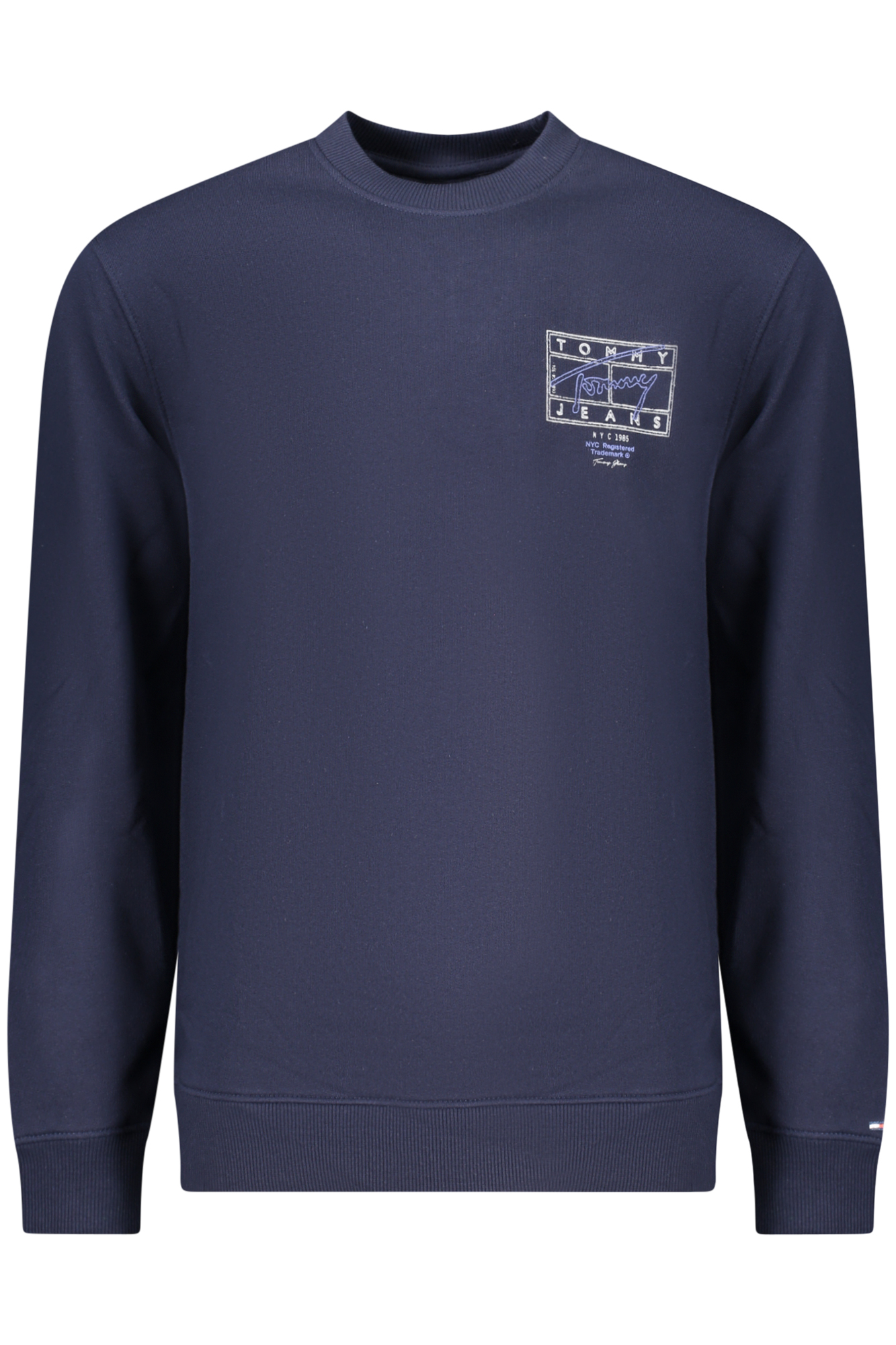TOMMY HILFIGER FELPA SENZA ZIP UOMO - Blu