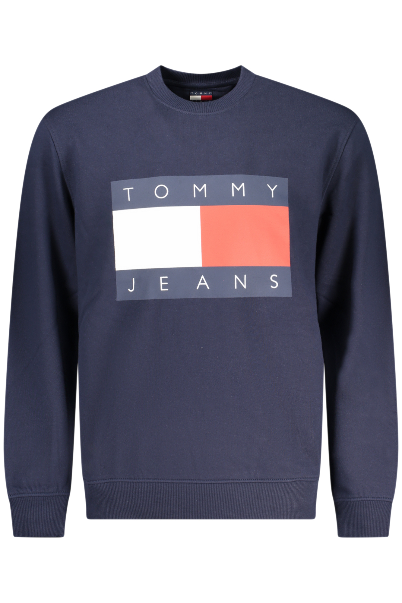 TOMMY HILFIGER FELPA SENZA ZIP UOMO - Blu