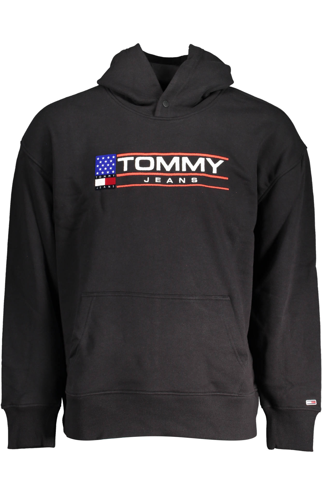 TOMMY HILFIGER FELPA SENZA ZIP UOMO - Nero