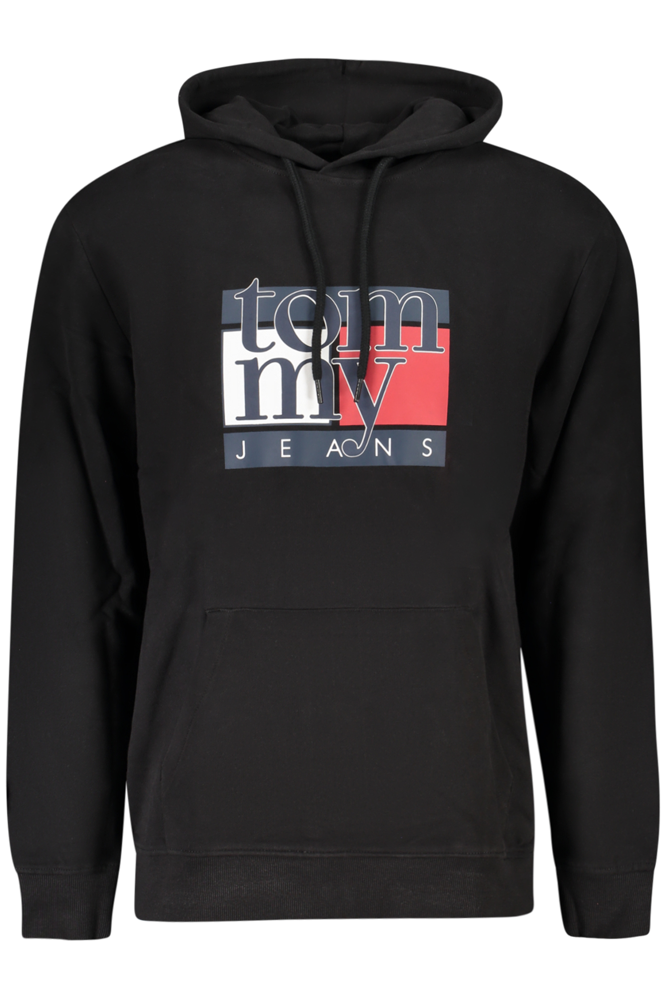 TOMMY HILFIGER FELPA SENZA ZIP UOMO - Nero
