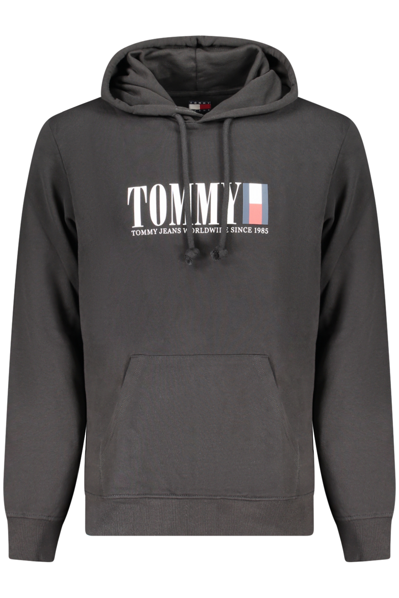 TOMMY HILFIGER FELPA SENZA ZIP UOMO - Nero
