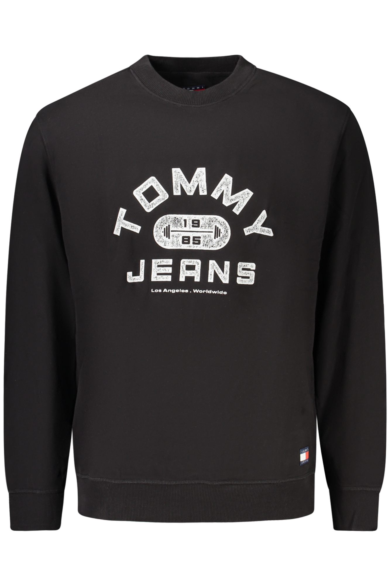 TOMMY HILFIGER FELPA SENZA ZIP UOMO - Nero