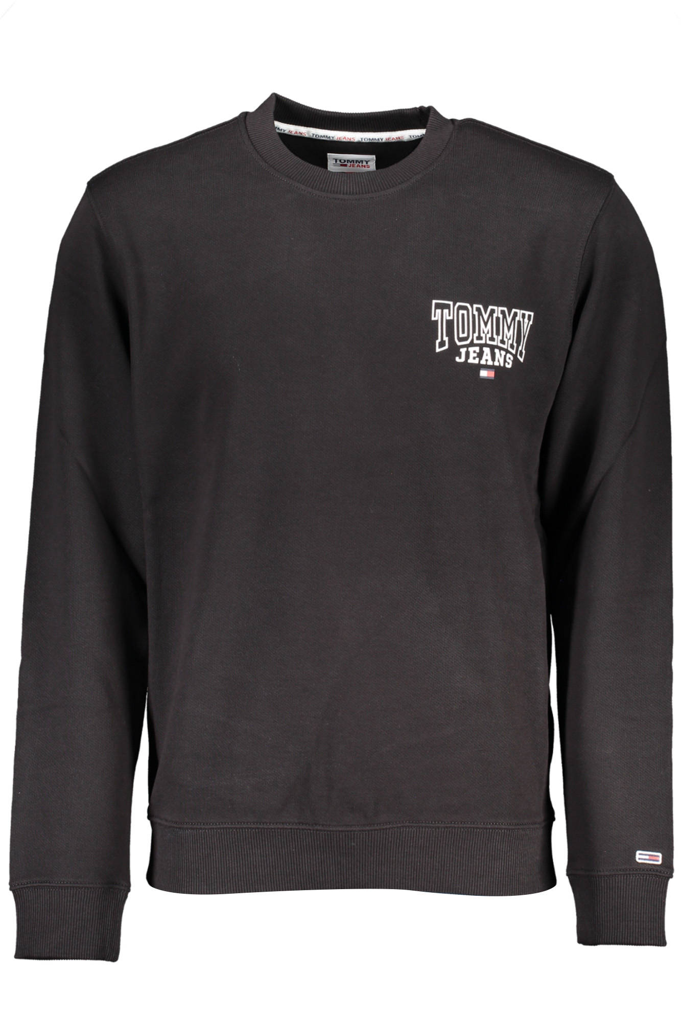 TOMMY HILFIGER FELPA SENZA ZIP UOMO - Nero