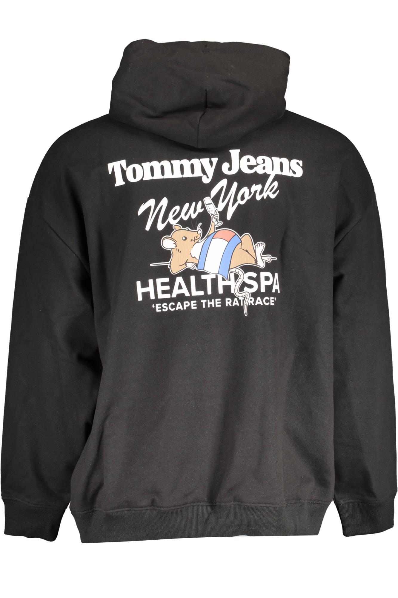 TOMMY HILFIGER FELPA SENZA ZIP UOMO - Nero - immagine 2