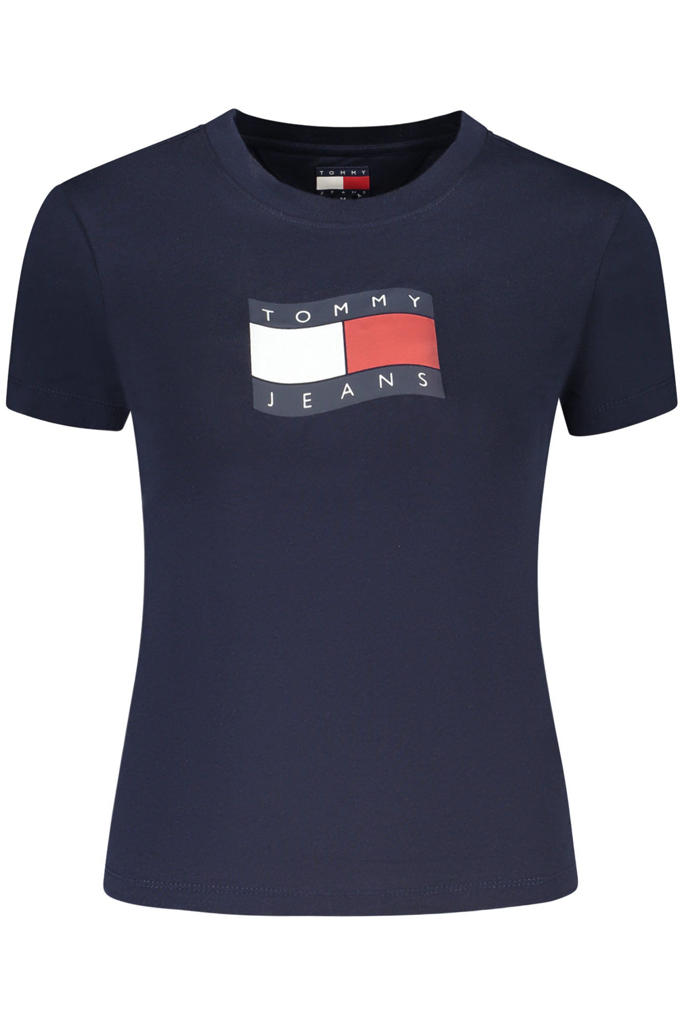 TOMMY HILFIGER T-SHIRT MANICHE CORTE DONNA - Blu