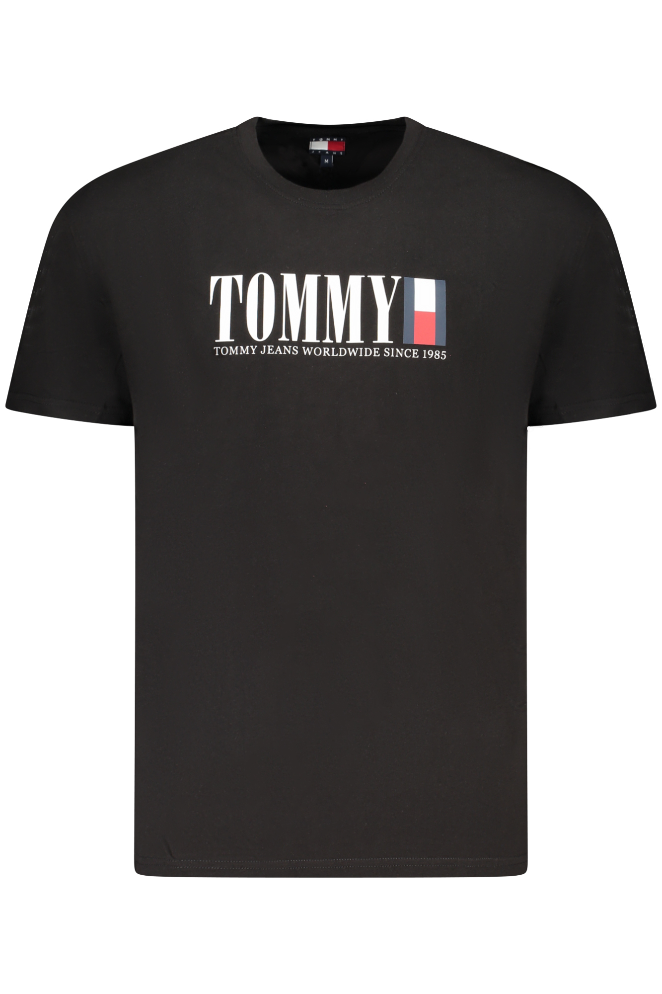 TOMMY HILFIGER T-SHIRT MANICHE CORTE UOMO - Nero