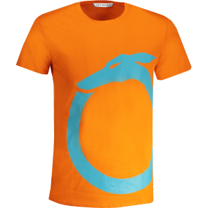 TRUSSARDI T-SHIRT MANICHE CORTE UOMO - Arancione