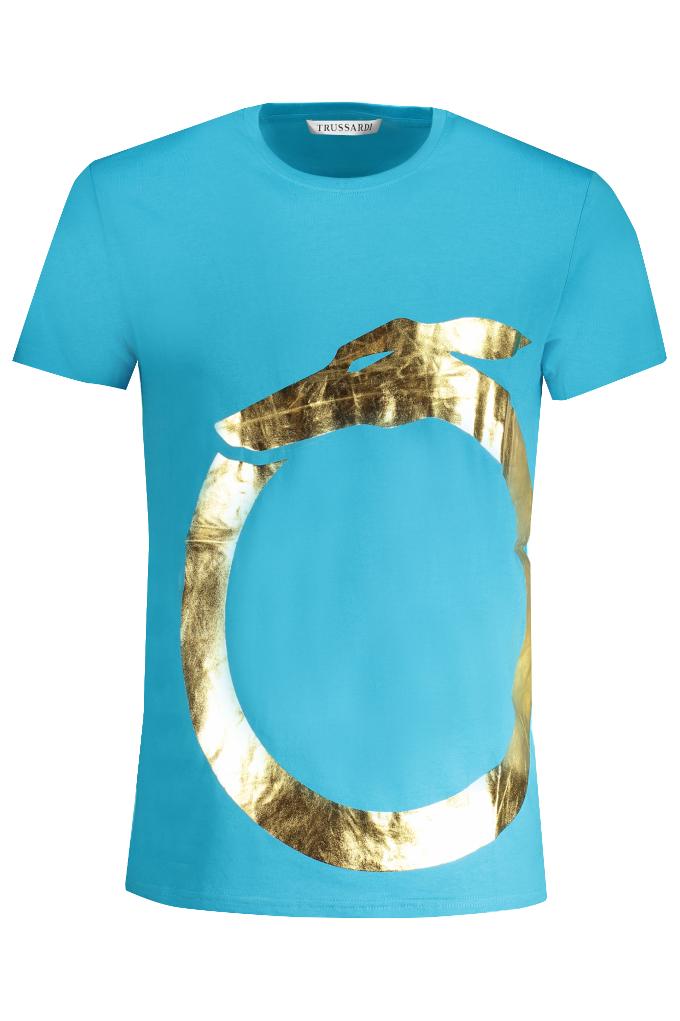 TRUSSARDI T-SHIRT MANICHE CORTE UOMO - Azzurro