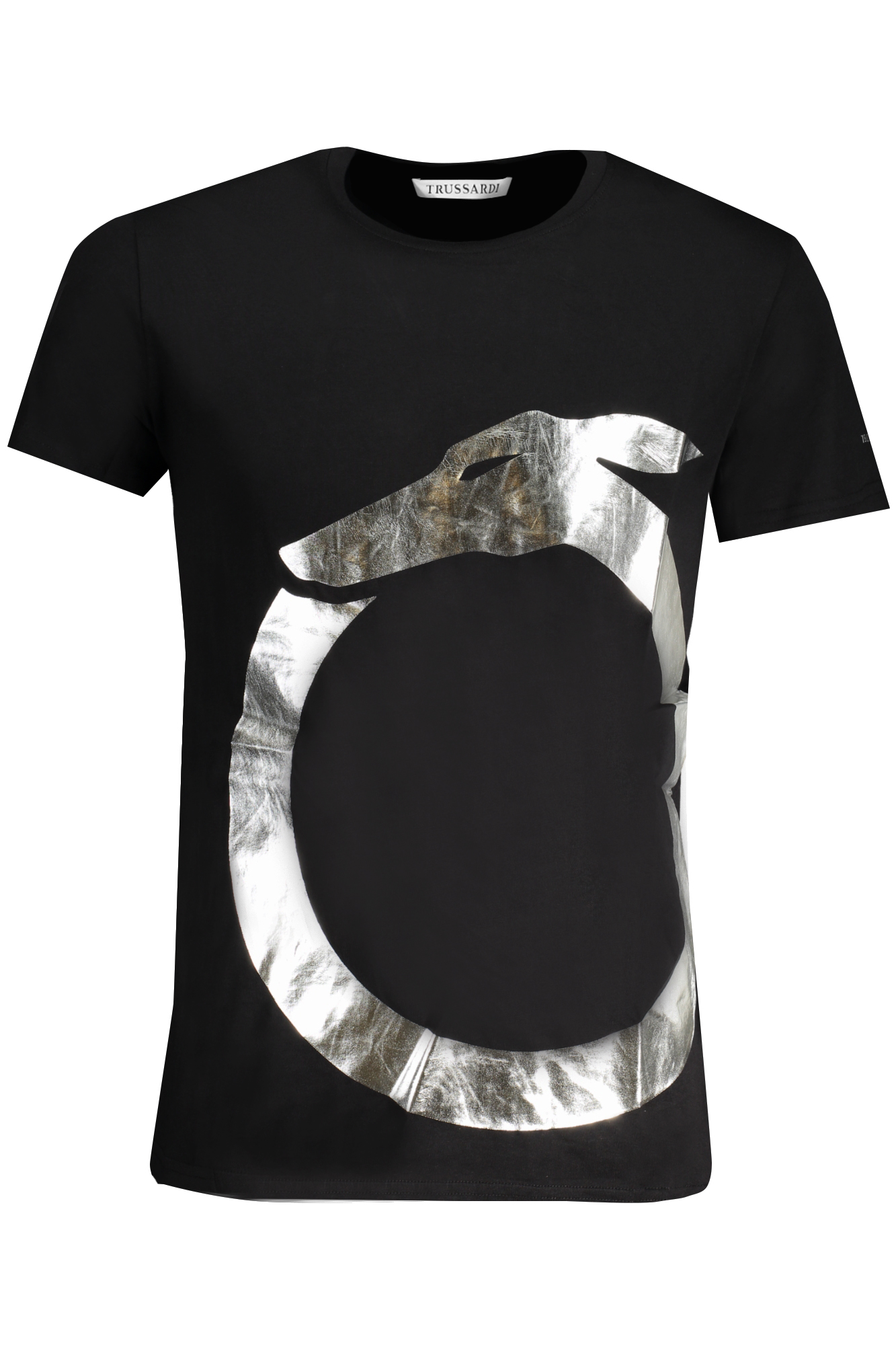 TRUSSARDI T-SHIRT MANICHE CORTE UOMO - Nero