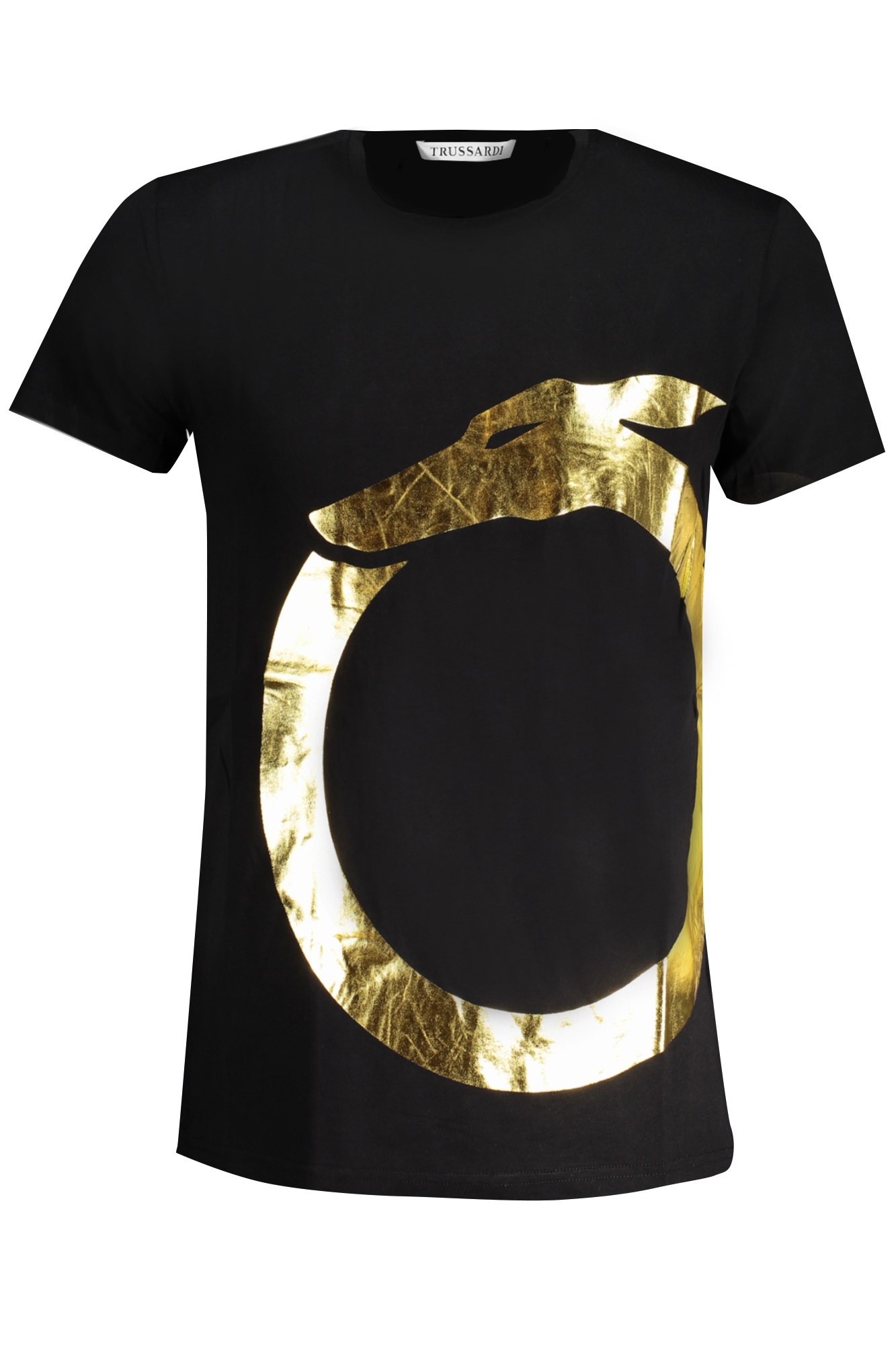 TRUSSARDI T-SHIRT MANICHE CORTE UOMO - Nero