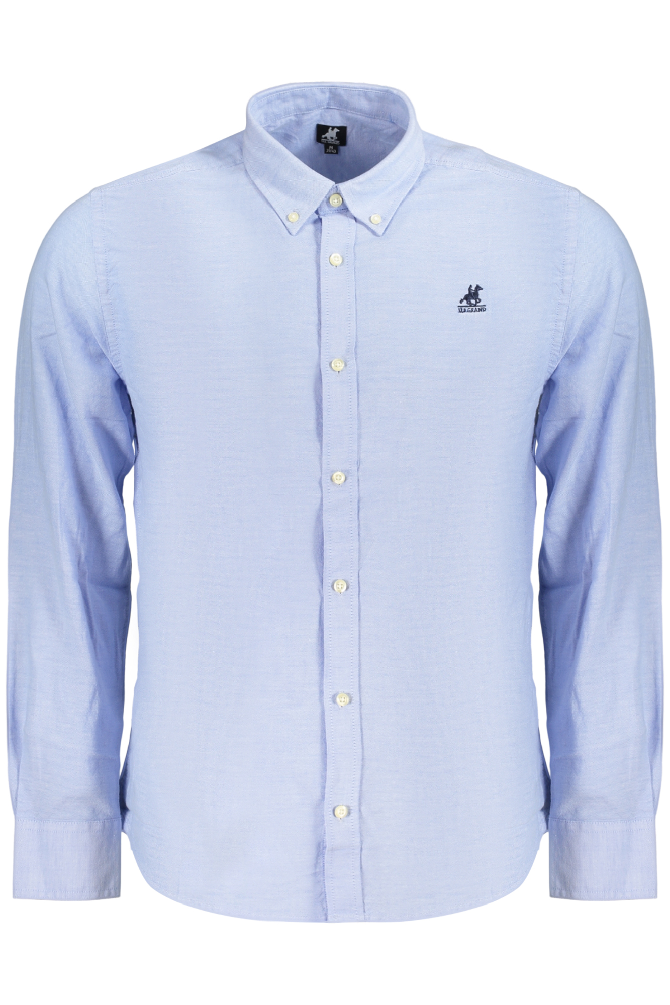 U.S. GRAND CAMICIA MANICHE LUNGHE UOMO - Azzurro