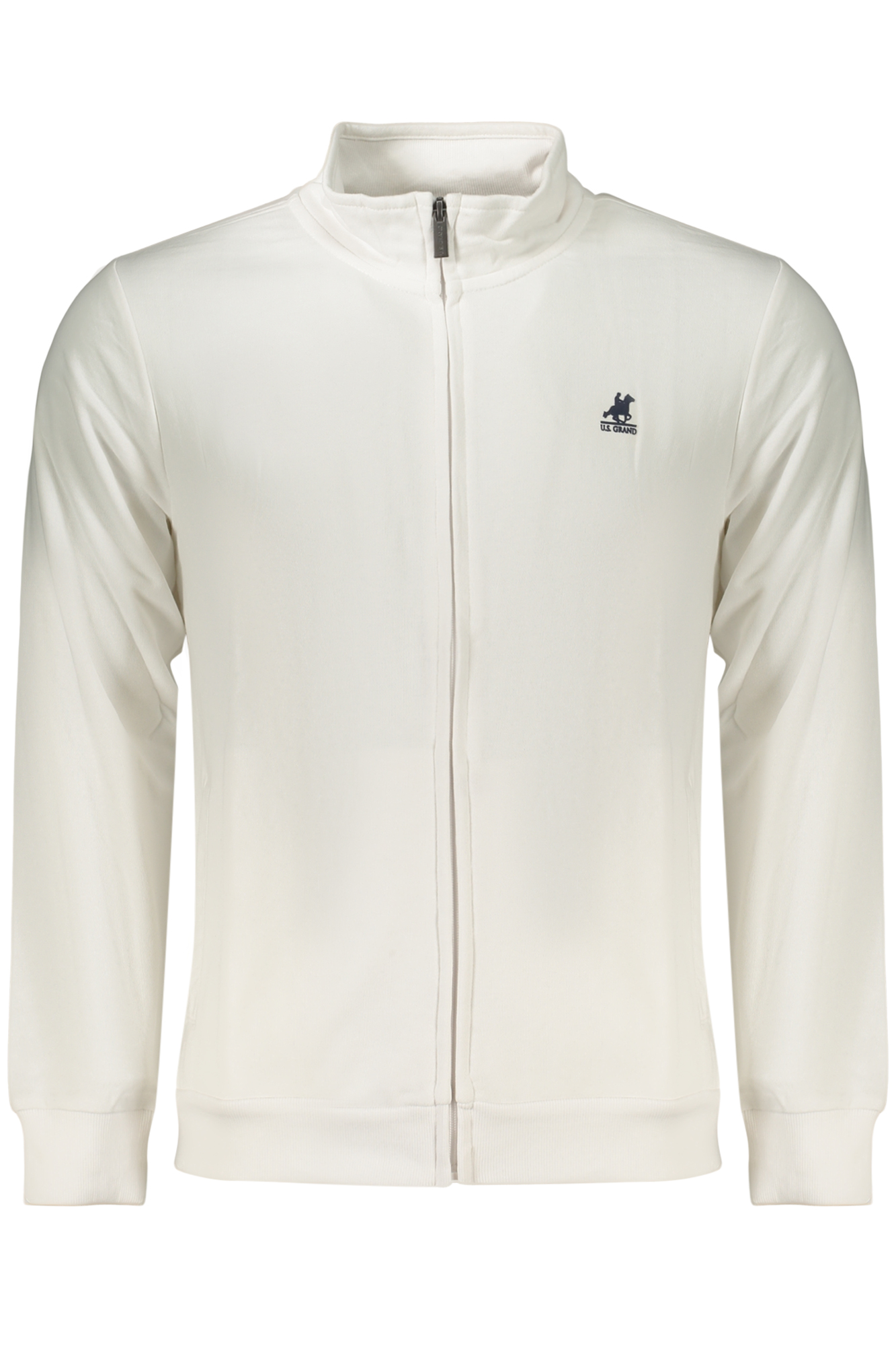 U.S. GRAND FELPA CON ZIP UOMO - Bianco