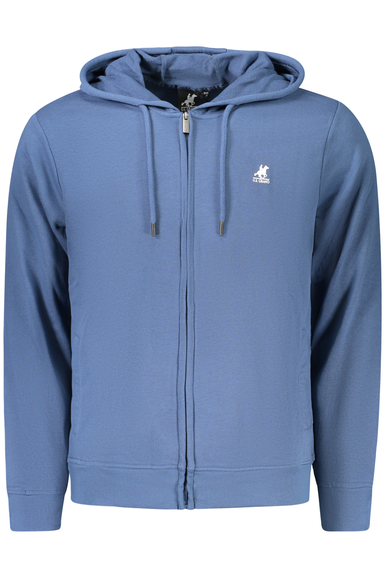 U.S. GRAND FELPA CON ZIP UOMO - Blu