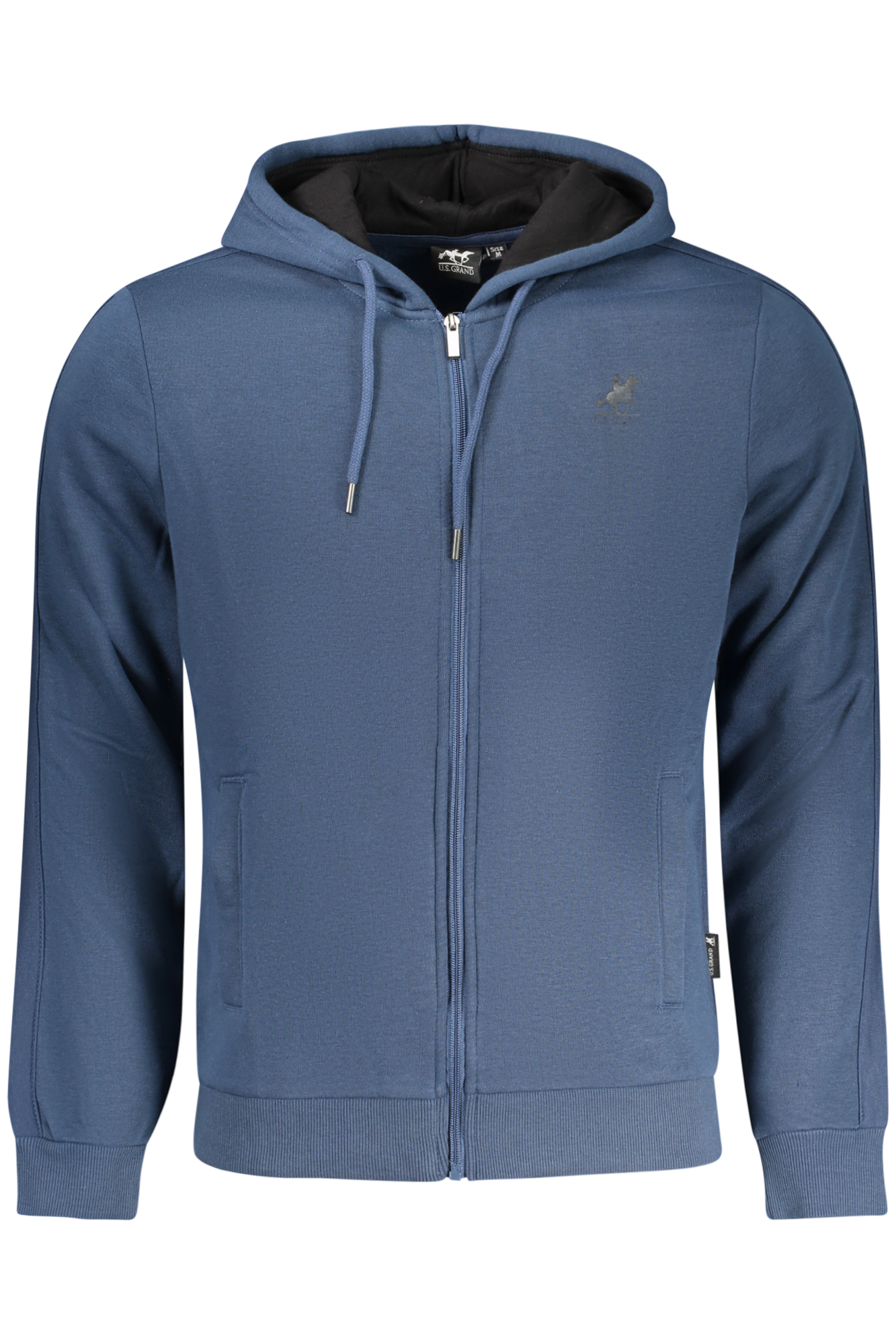 U.S. GRAND FELPA CON ZIP UOMO - Blu