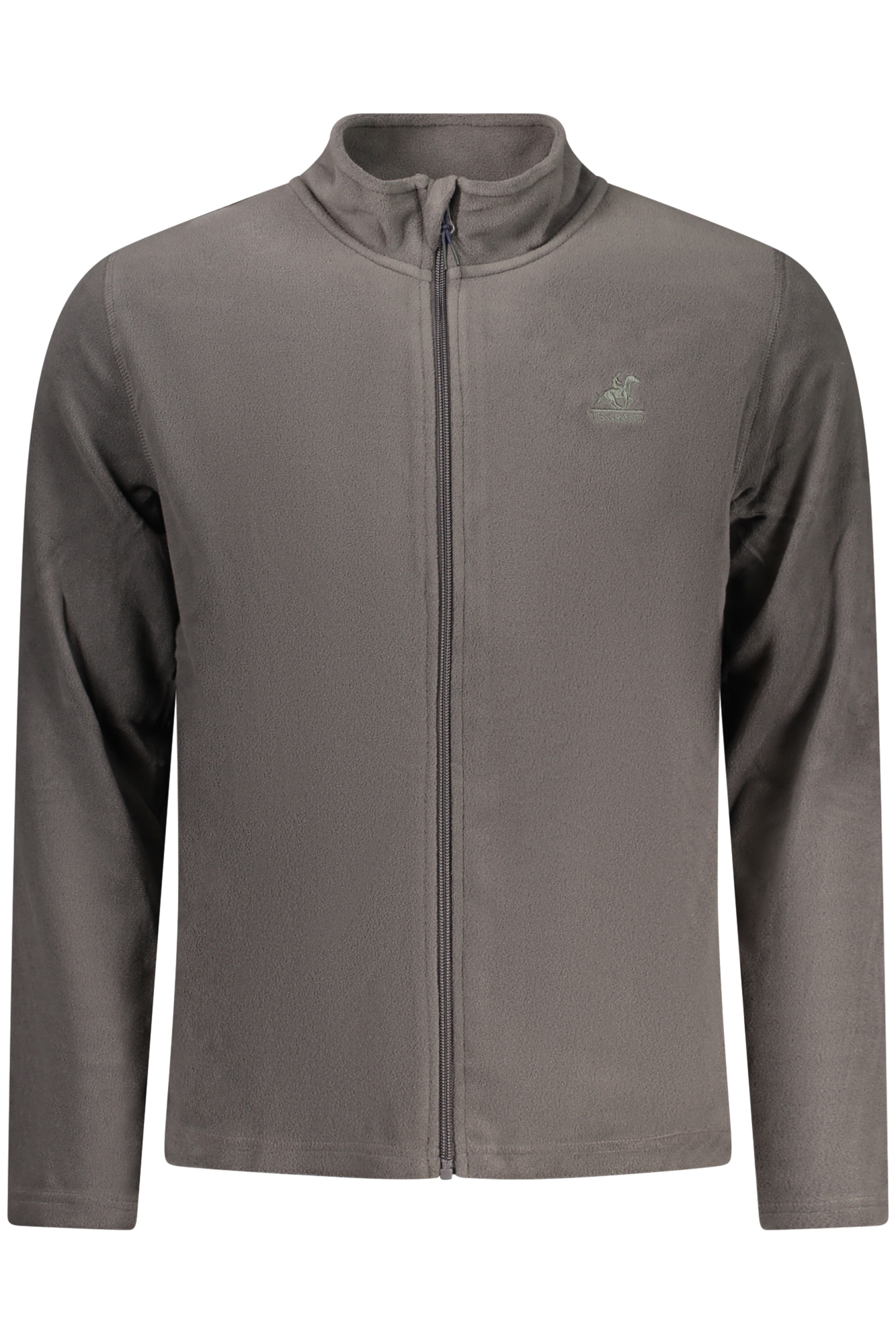 U.S. GRAND FELPA CON ZIP UOMO - Grigio