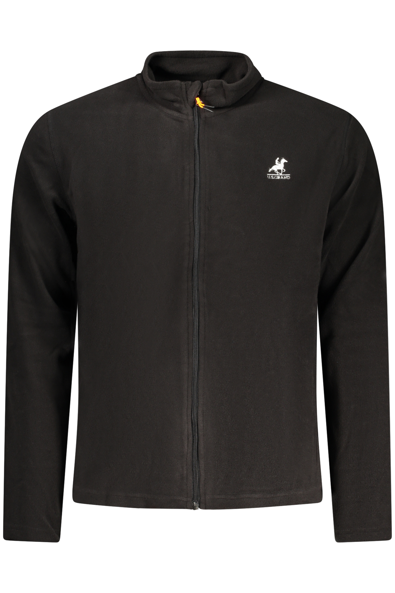 U.S. GRAND FELPA CON ZIP UOMO - Nero