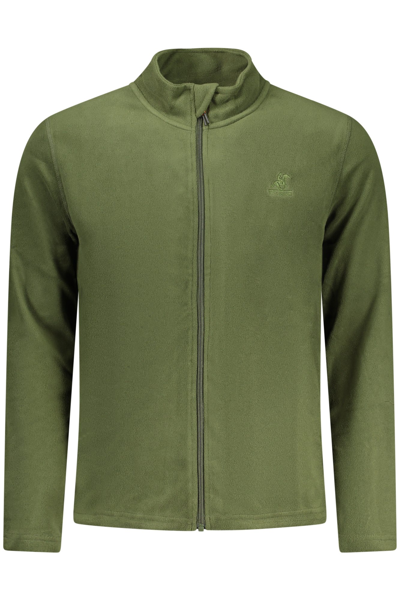 U.S. GRAND FELPA CON ZIP UOMO - Verde