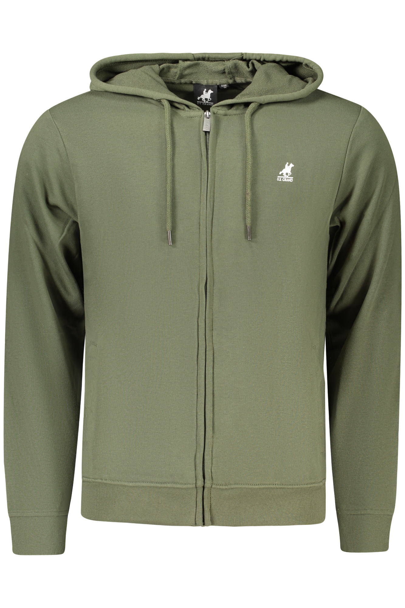 U.S. GRAND FELPA CON ZIP UOMO - Verde