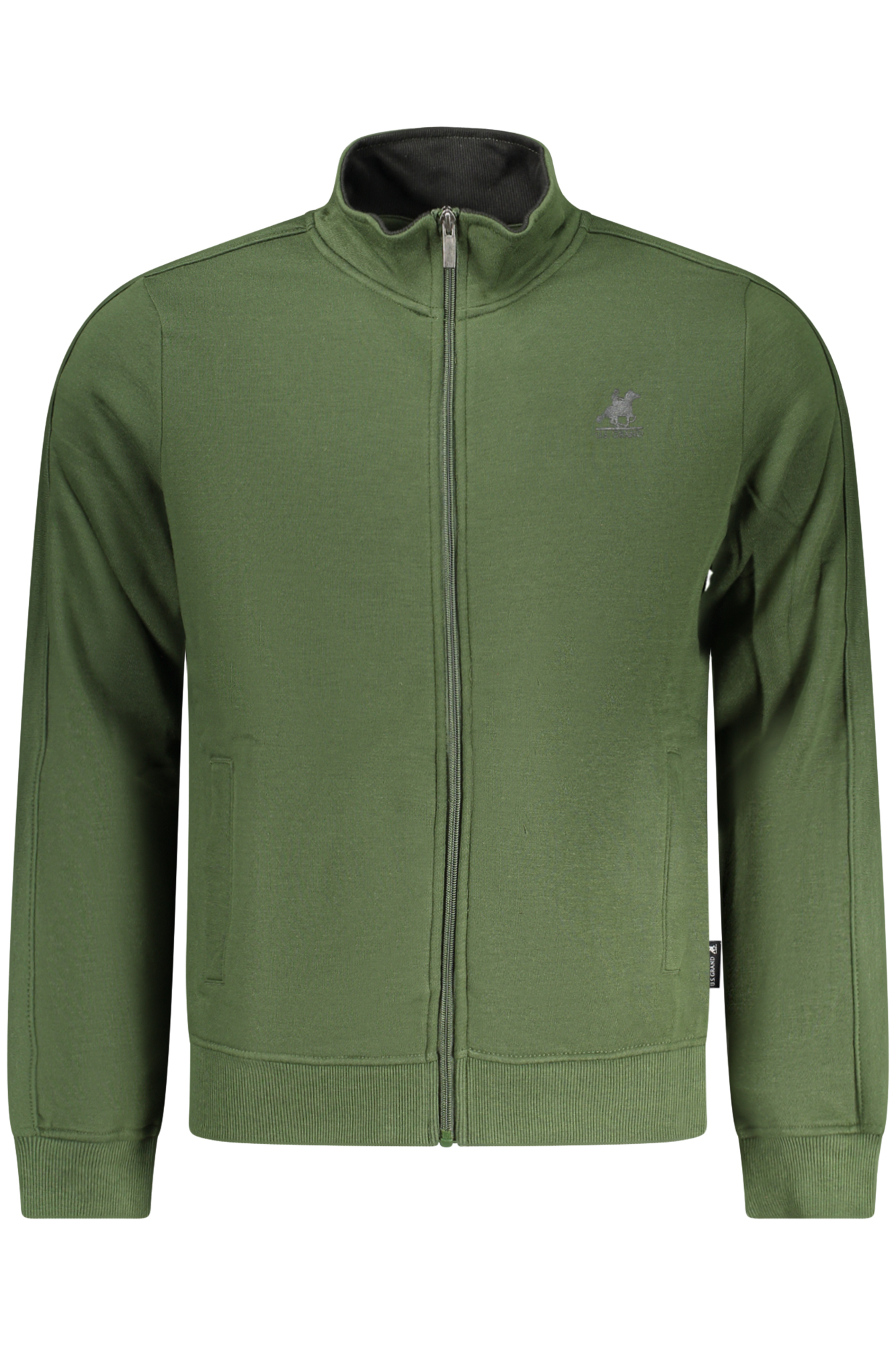 U.S. GRAND FELPA CON ZIP UOMO - Verde