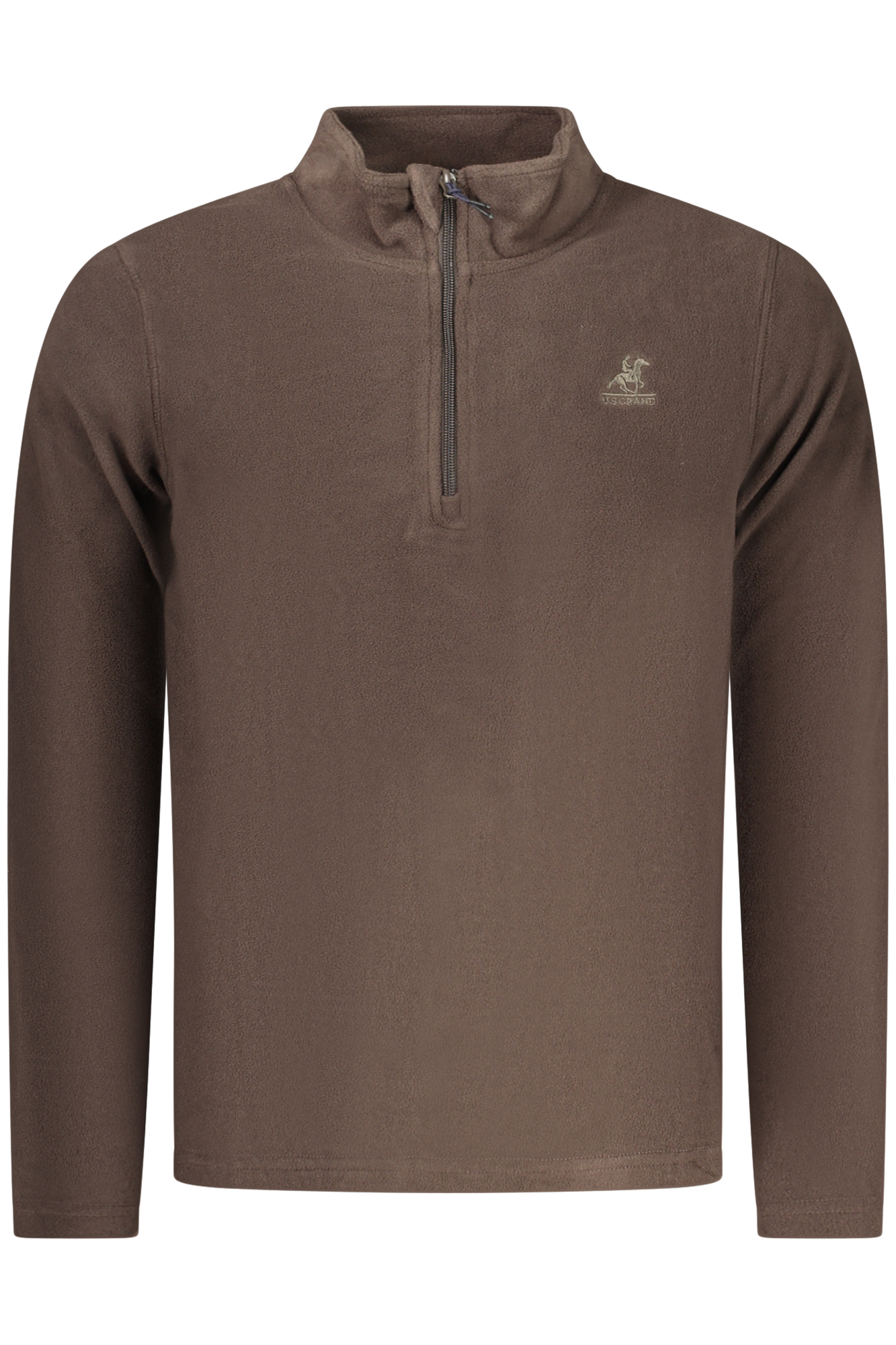 U.S. GRAND FELPA SENZA ZIP UOMO - Marrone