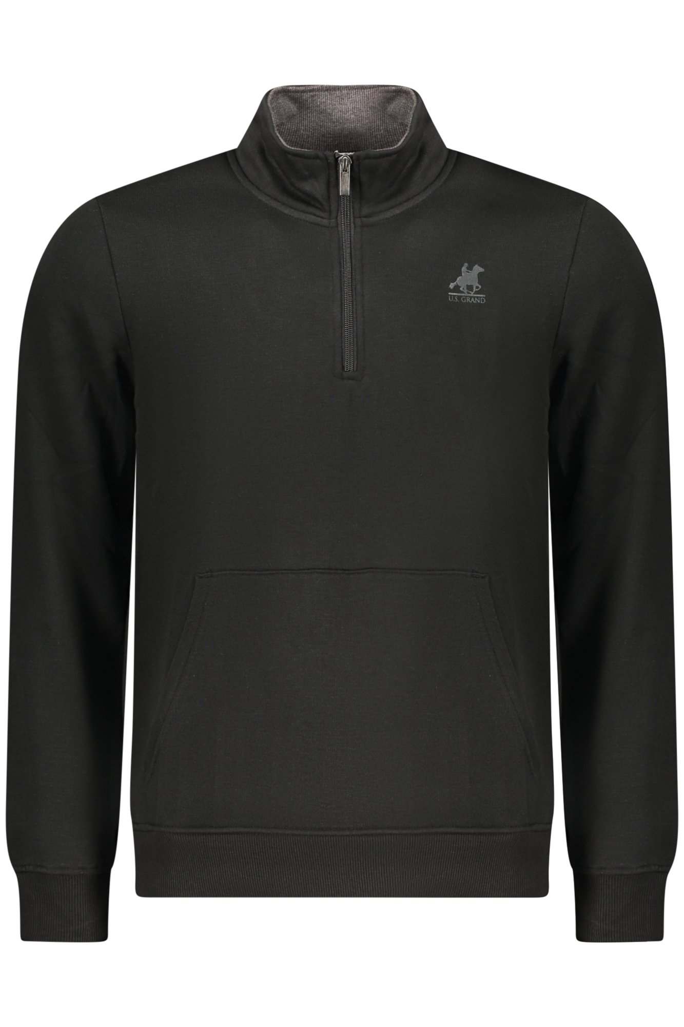 U.S. GRAND FELPA SENZA ZIP UOMO - Nero