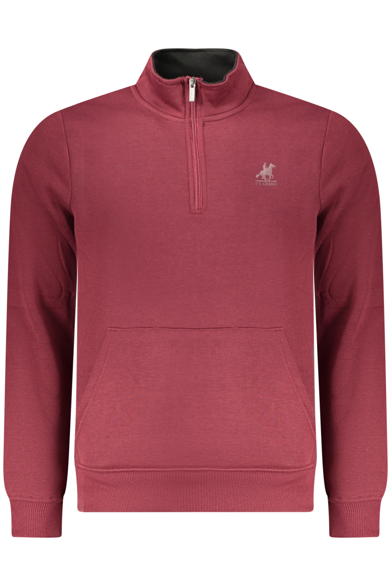 U.S. GRAND FELPA SENZA ZIP UOMO - Rosso