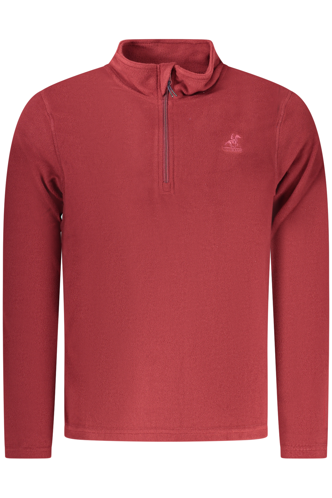 U.S. GRAND FELPA SENZA ZIP UOMO - Rosso