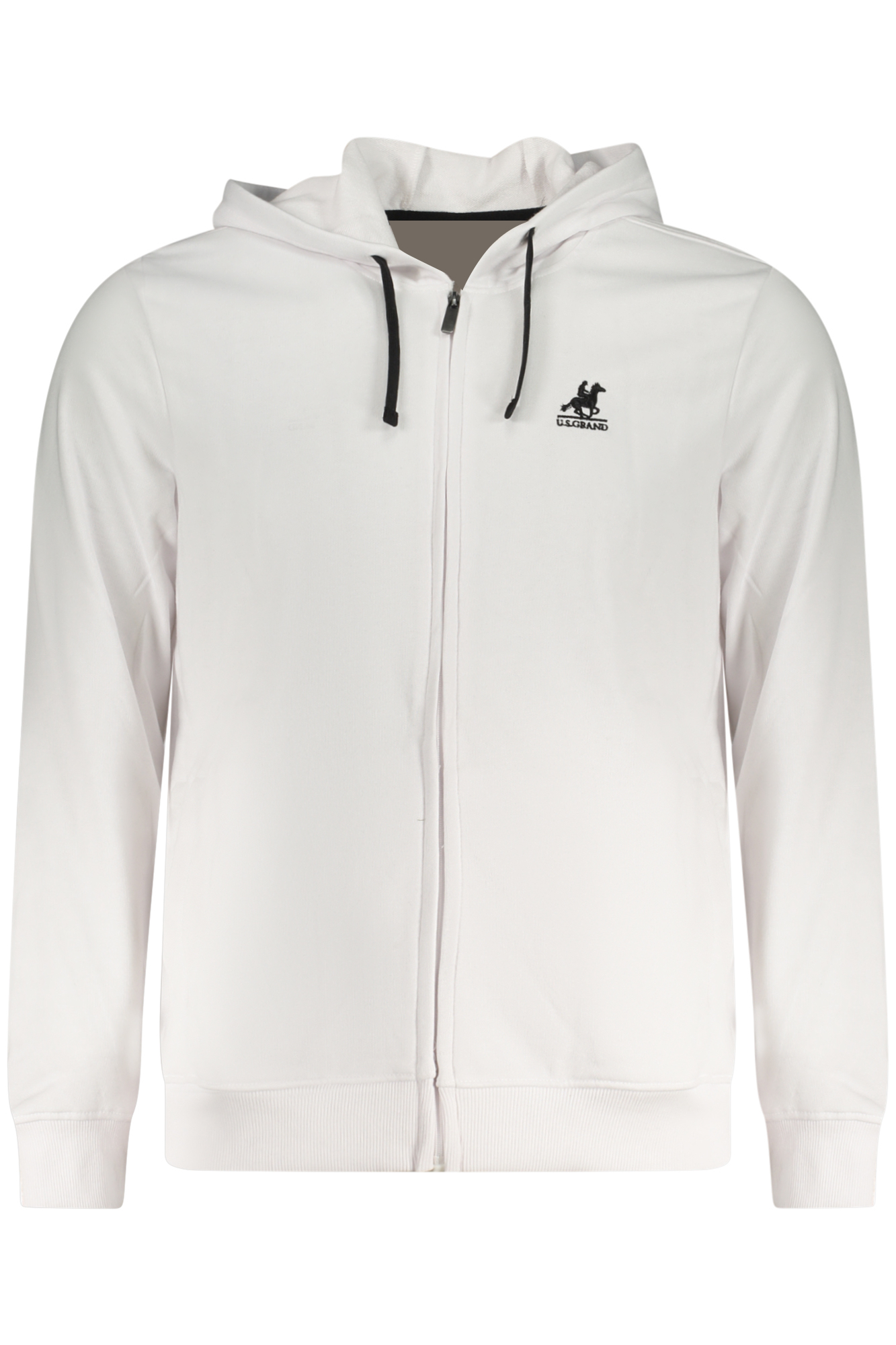 U.S. GRAND FELPA CON ZIP UOMO - Bianco