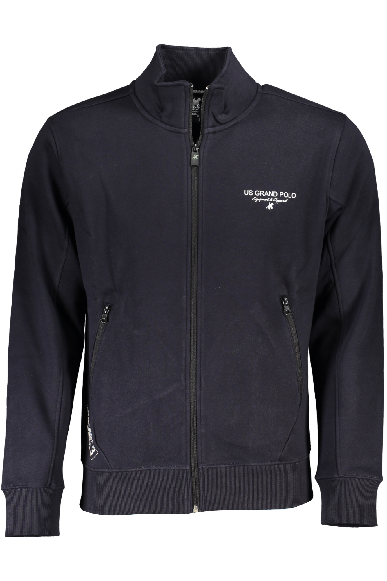 U.S. GRAND FELPA CON ZIP UOMO - Blu
