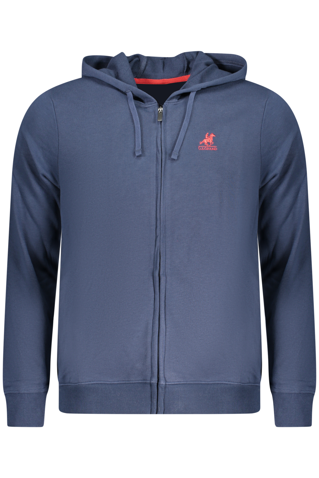 U.S. GRAND FELPA CON ZIP UOMO - Blu